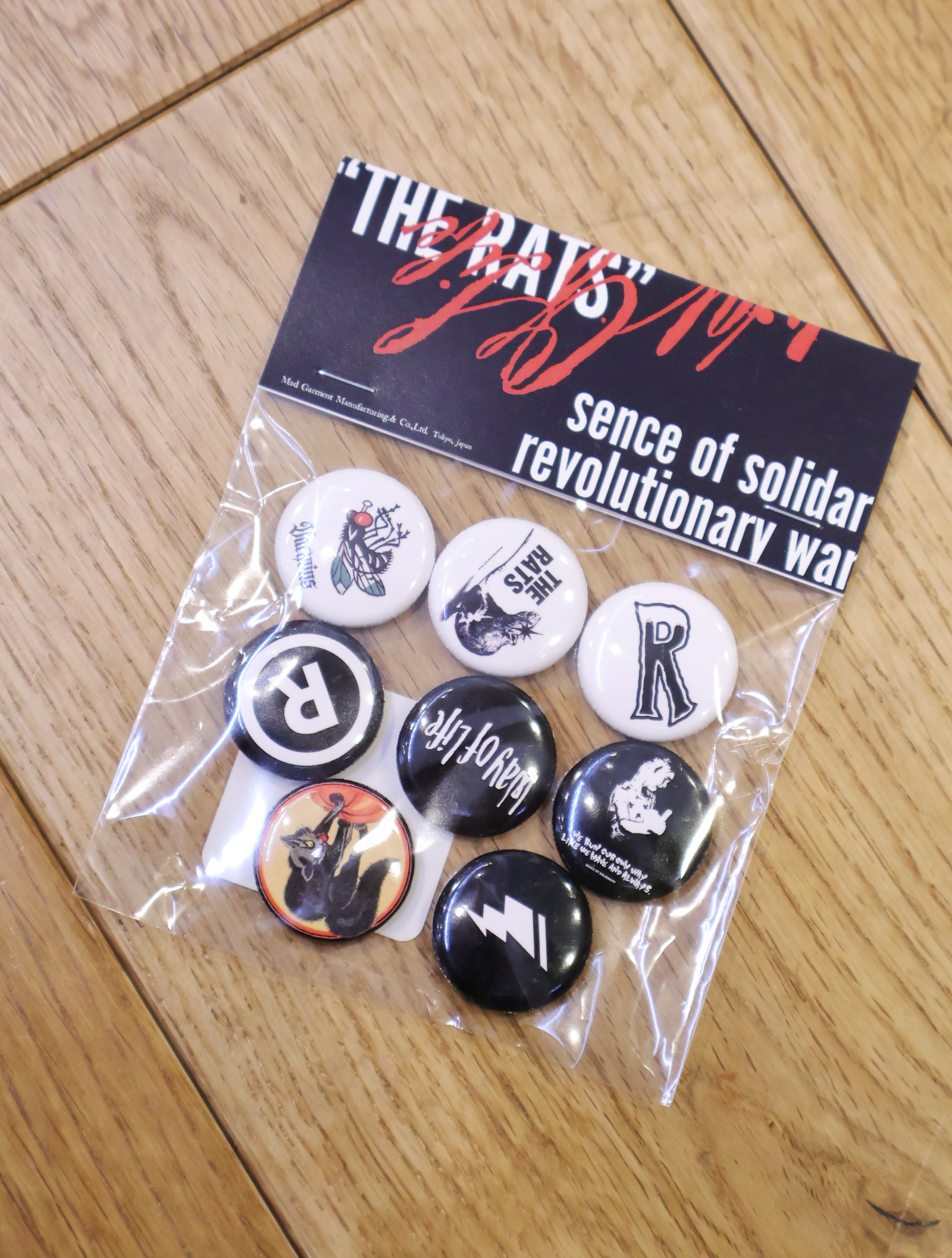 RATS　 「BUTTON PACK」　ボタンバッジセット