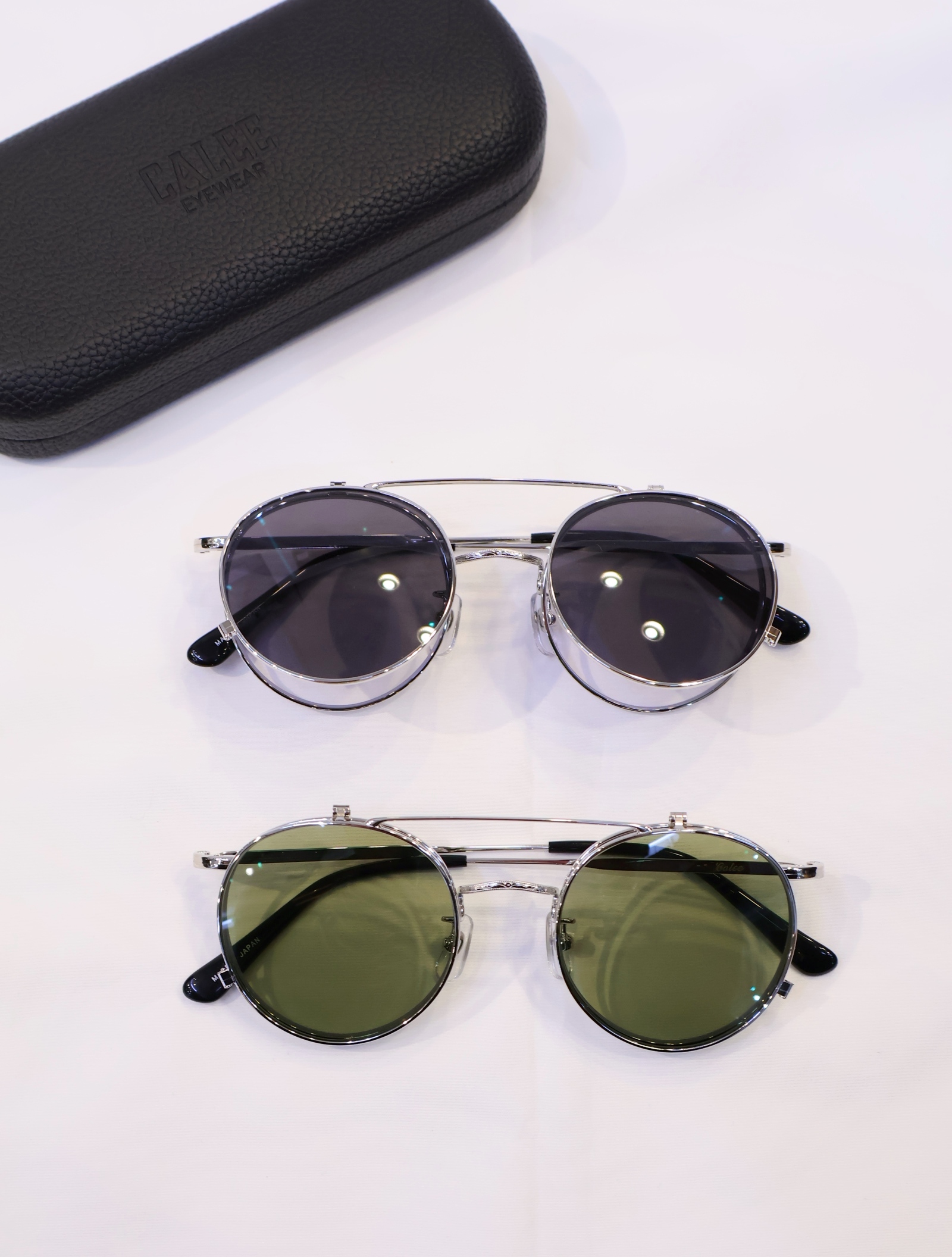 CALEE     「FLIP UP TYPE CIRCLE METAL GLASSES」　 フリップアップタイプ サークルグラッシーズ