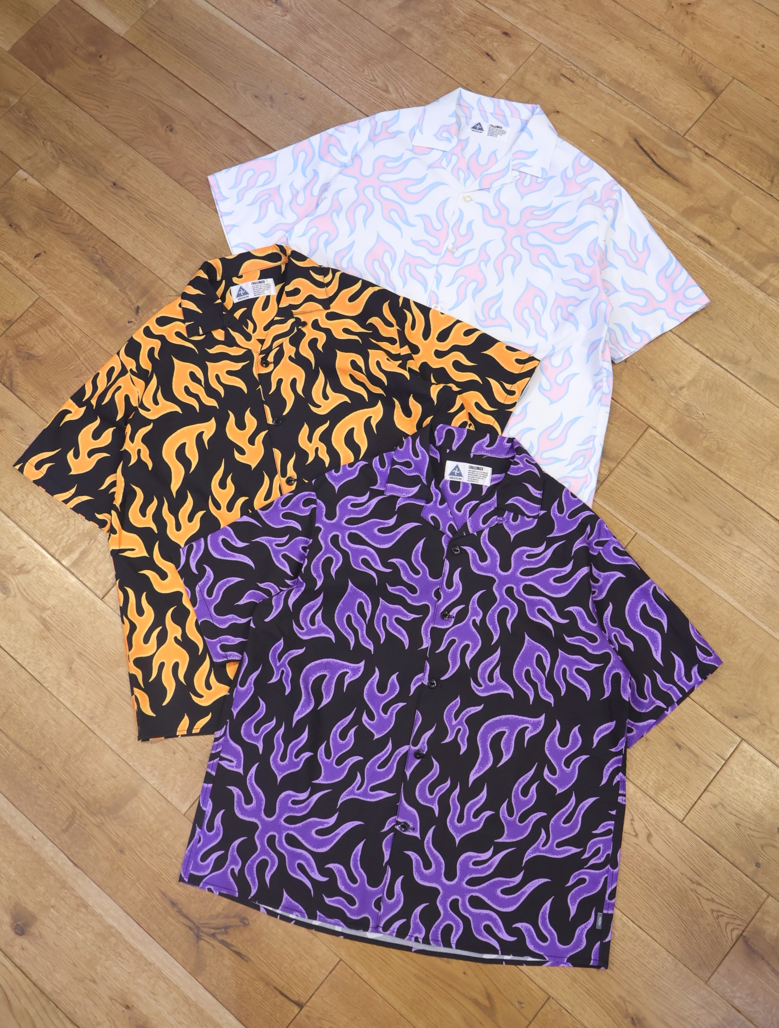 CHALLENGER 　「S/S FIRE SHIRT」　オープンカラーシャツ