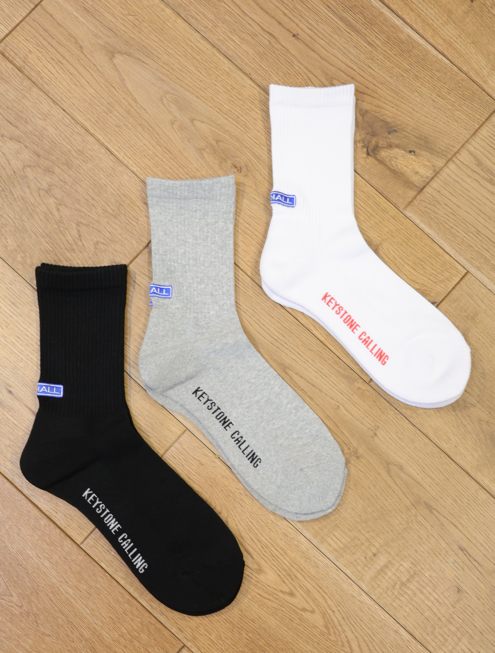 RADIALL  　　「WHEELS EMB - 1PAC SOX MID / DRALON」　　ソックス