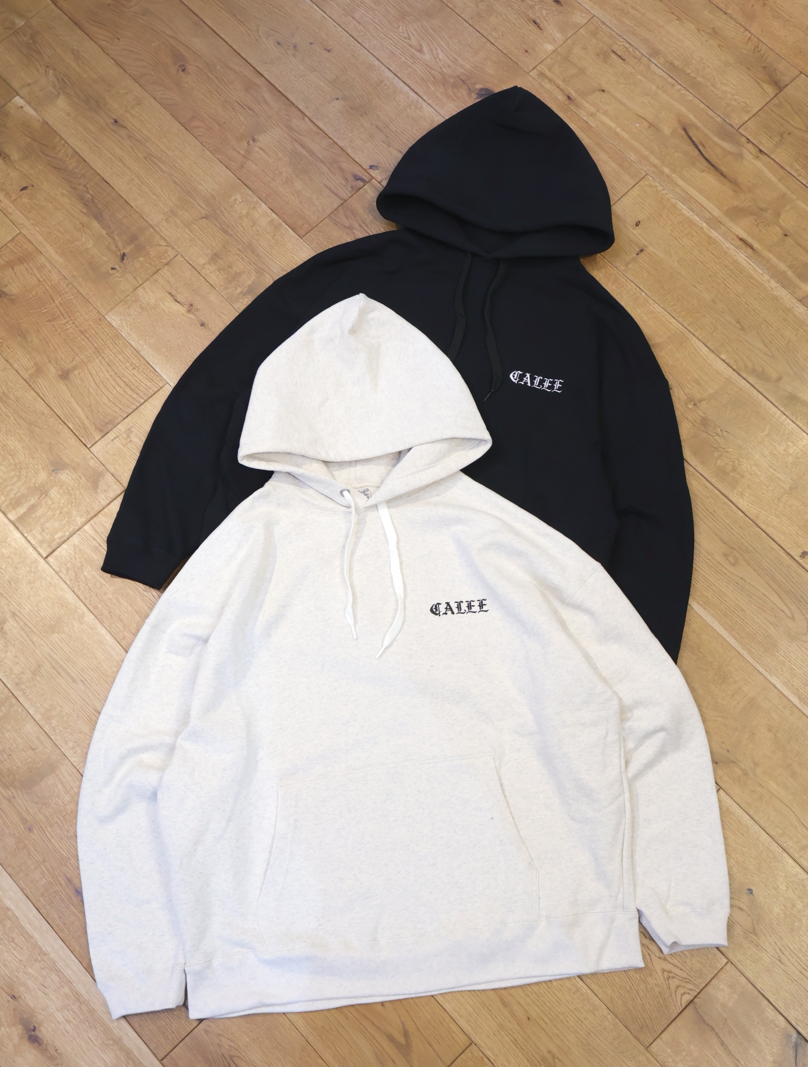 CALEE　　「O/E LOGO HEAVY WEIGHT PULLOVER HD」　　プルオーバーフーディー