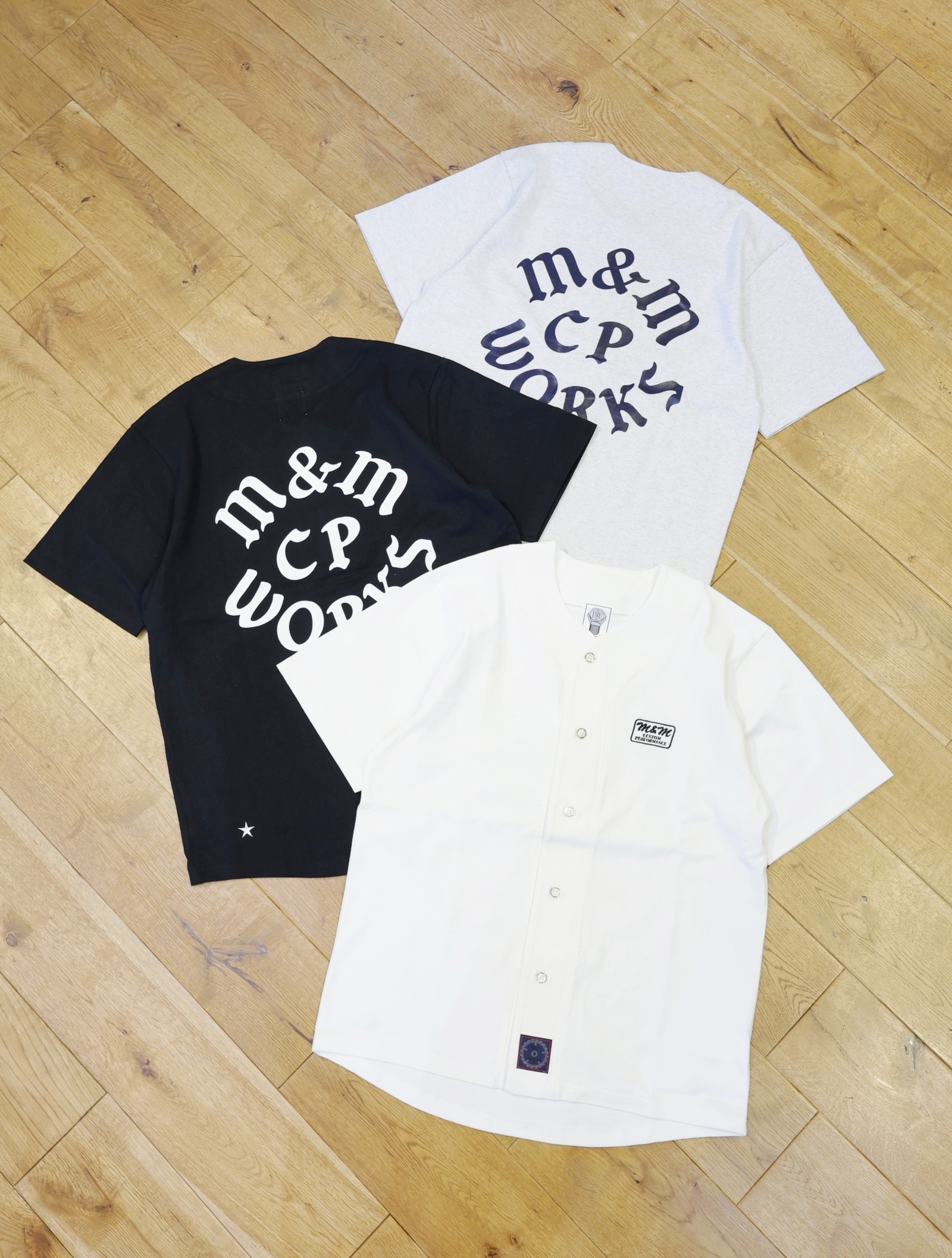 【8月11日 発売！】M&M CUSTOM PERFORMANCE  「COTTON BASEBALL SHIRT」　ベースボールシャツ
