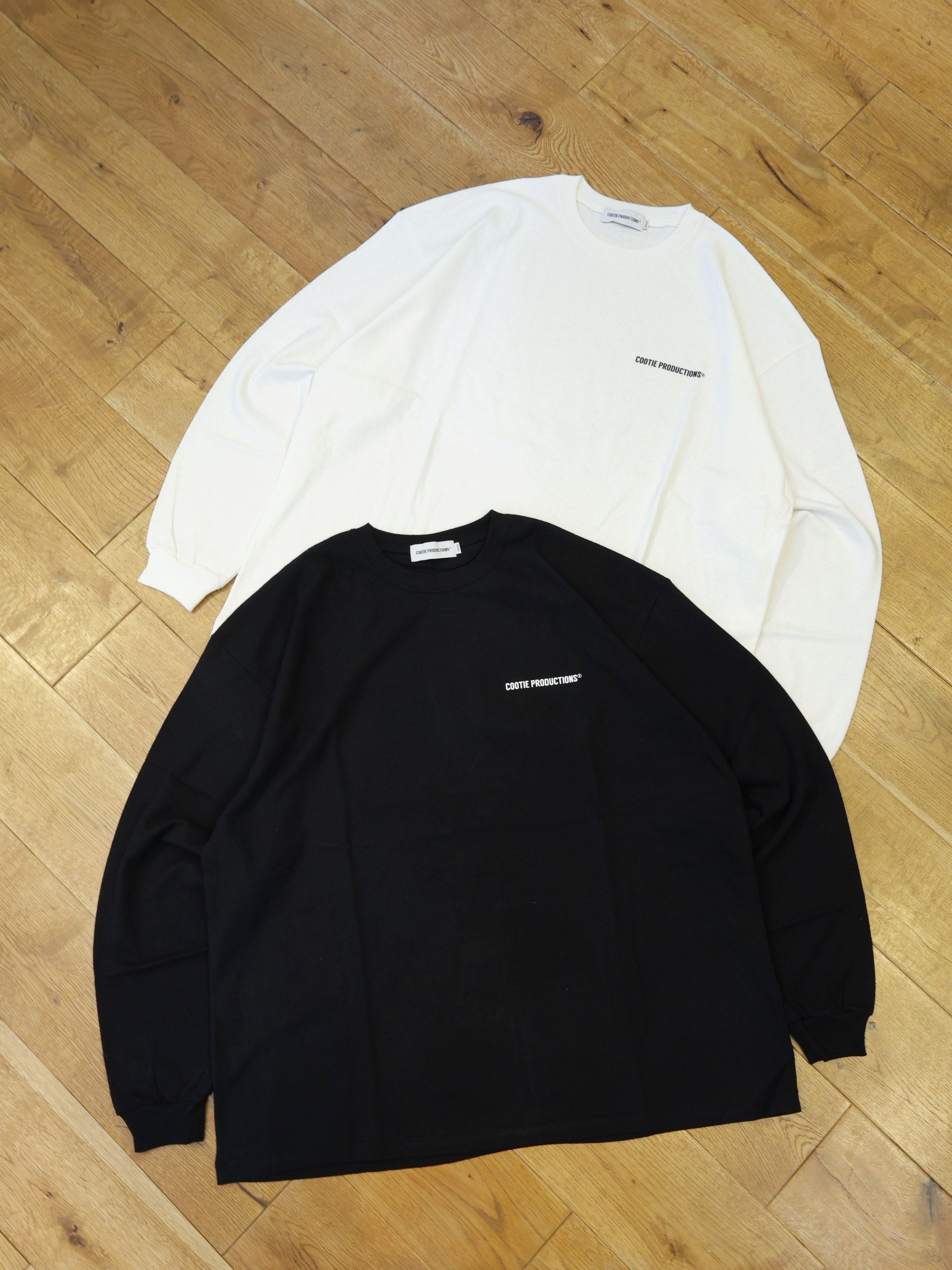 COOTIE　「Raffy Pleated Jersey L/S Tee」　プレーティングコットン ロングスリーブティーシャツ