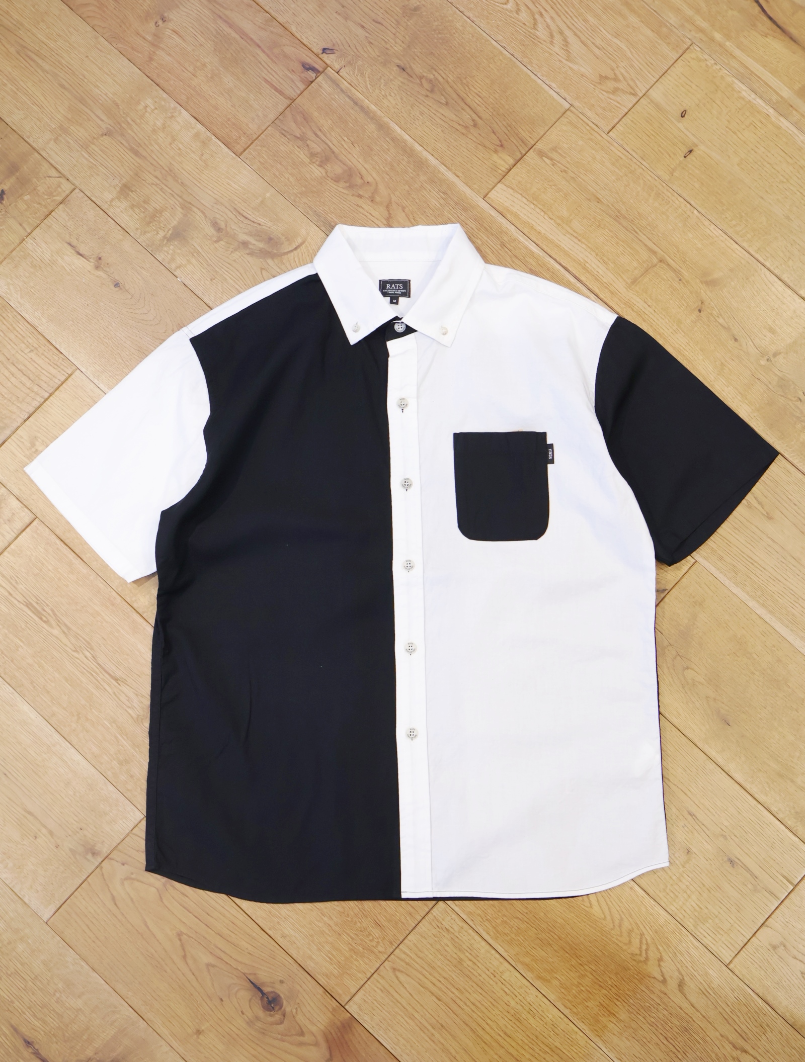 RATS　「CRAZY PATTERN S/S SHIRT」　ボタンダウンシャツ