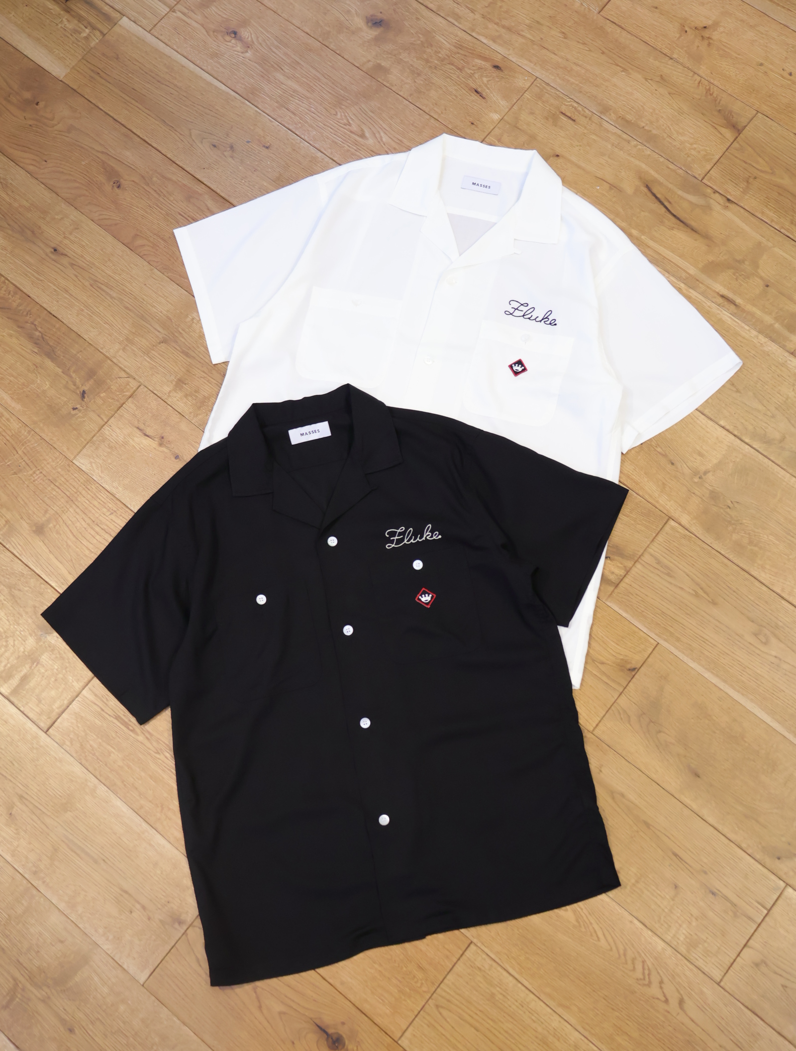 MASSES　「BOWLING SHIRT S/S」　レーヨン ボーリングシャツ