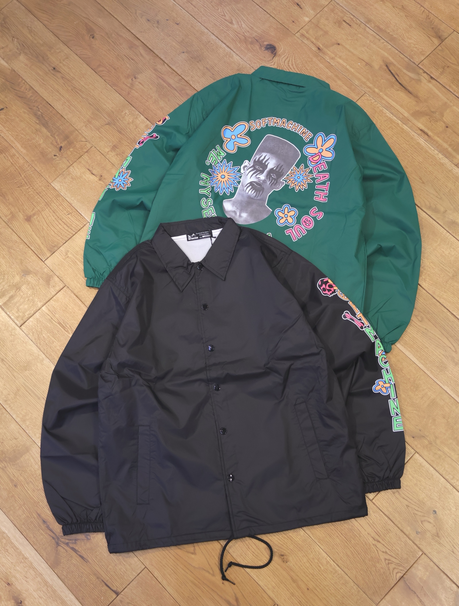 SOFTMACHINE　　「DEATH SOUL JK」　ナイロンコーチジャケット