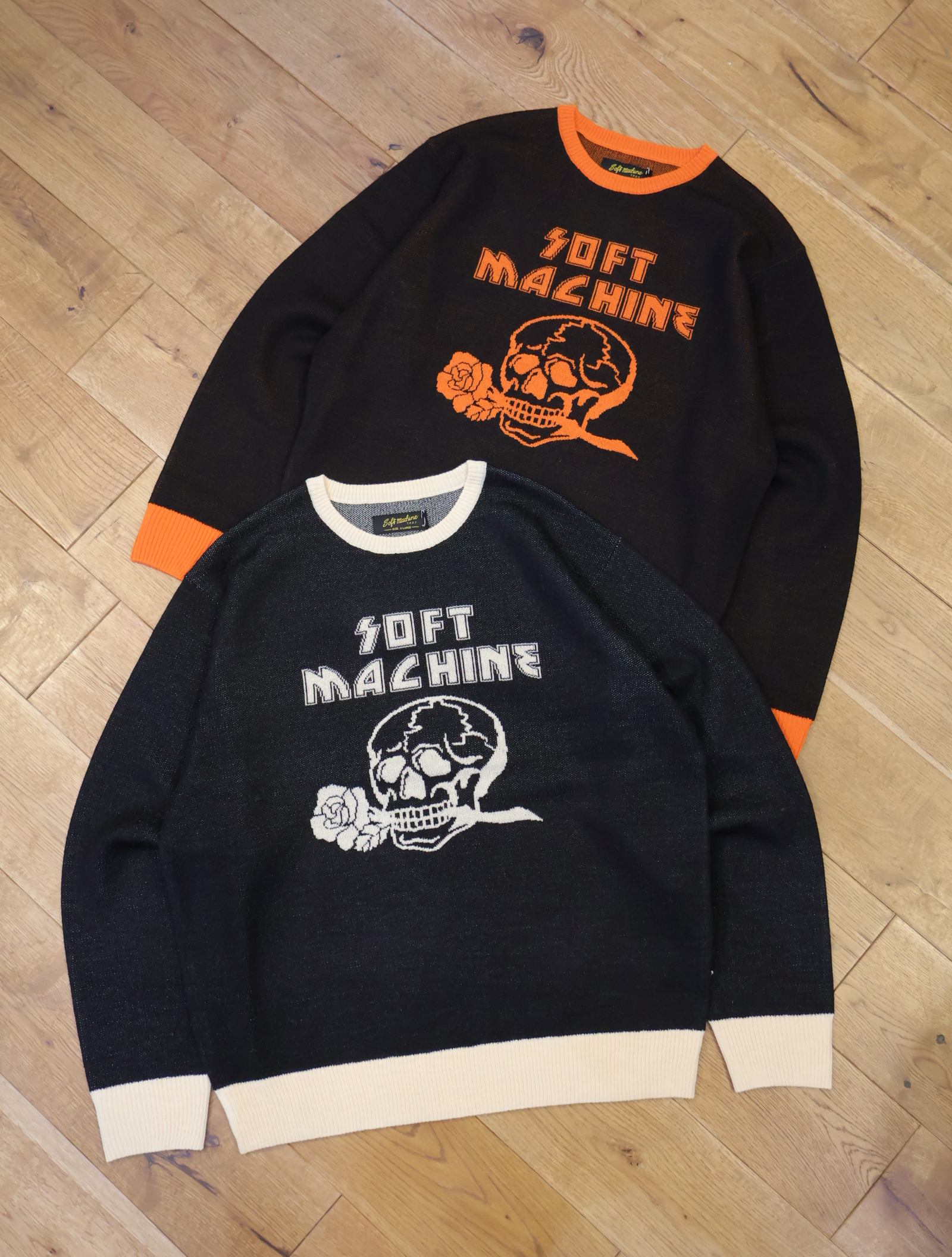 SOFTMACHINE　　「RECALL SWEATER」　クルーネック ジャガードニットセーター