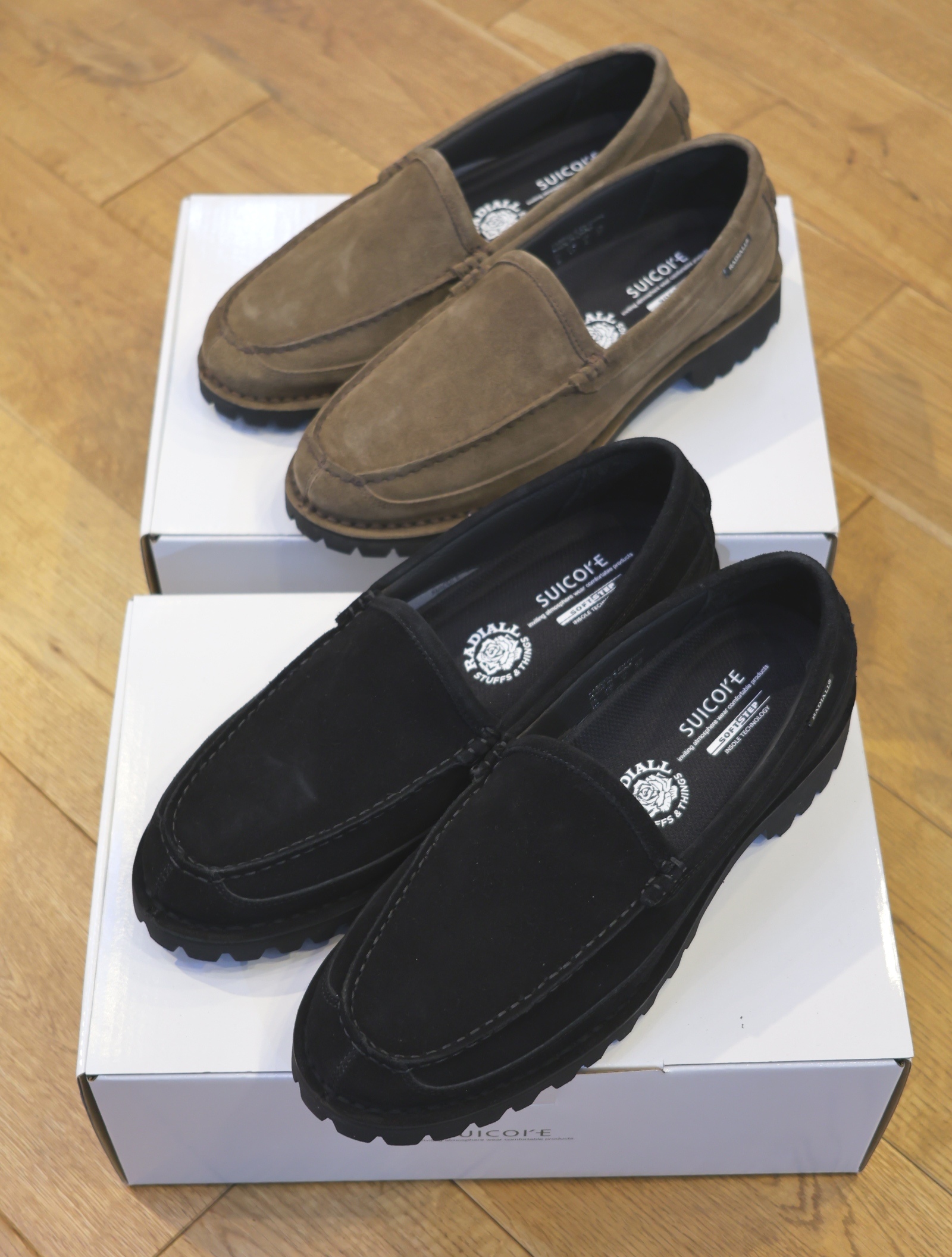 RADIALL × SUICOKE　　「HAMMOND - MOC TOE LOAFER」　 スウェードローファー