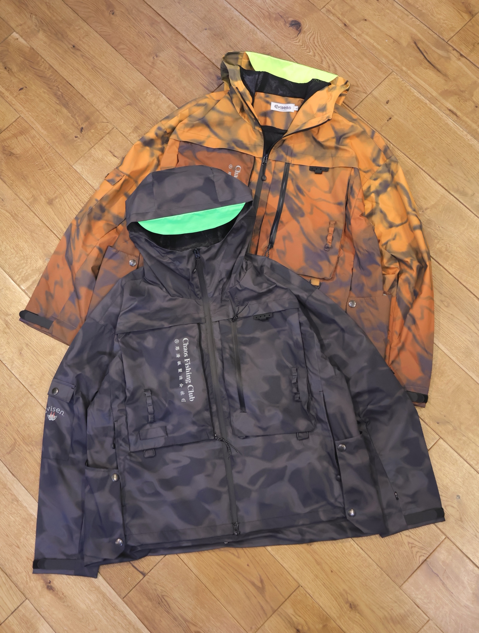 EVISEN × Chaos Fishing Club　　「EVENING BITE JACKET」　　3レイヤー フーディージャケット