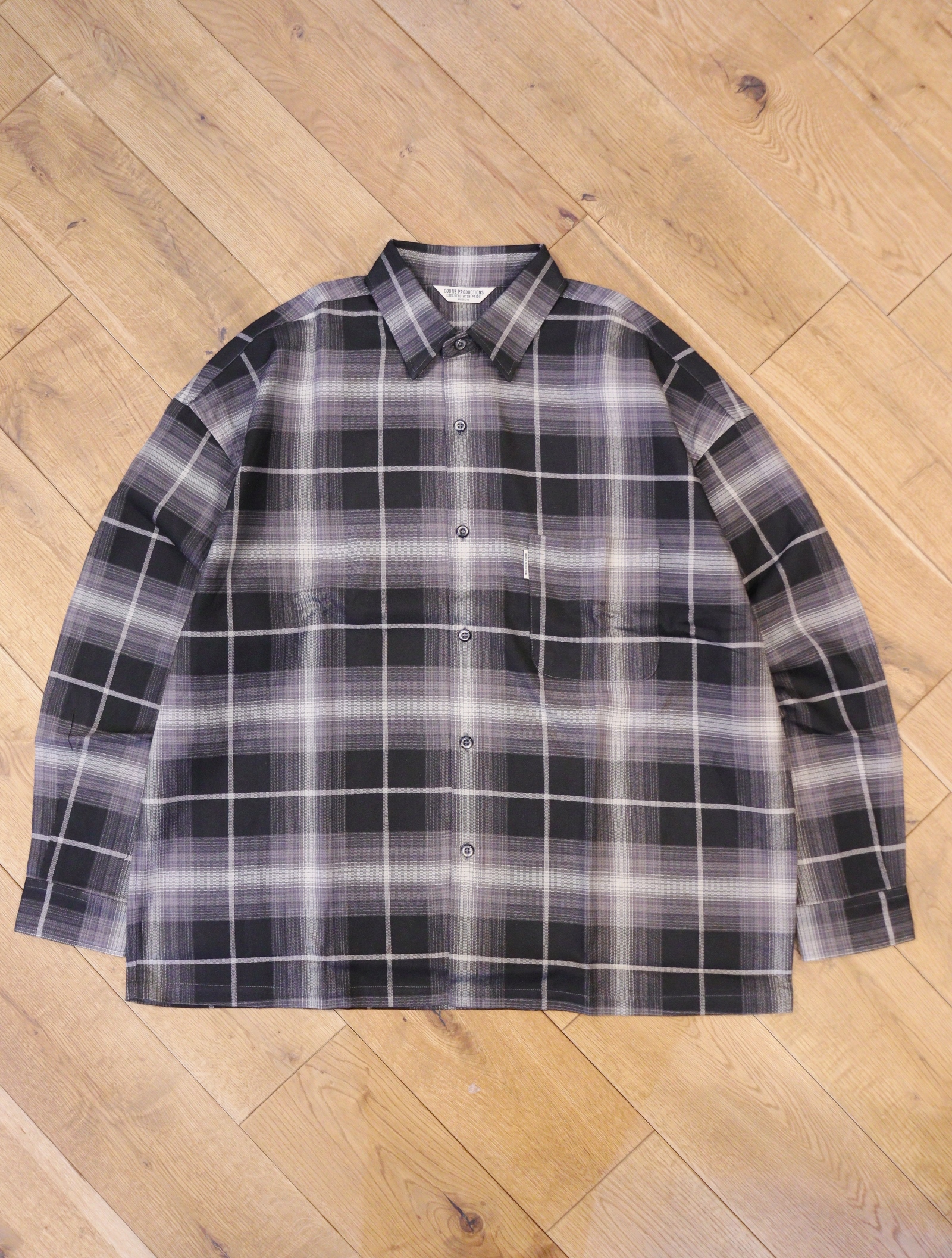 COOTIE 「R/C Ombre Check L/S Shirt」 オンブレチェックワークシャツ