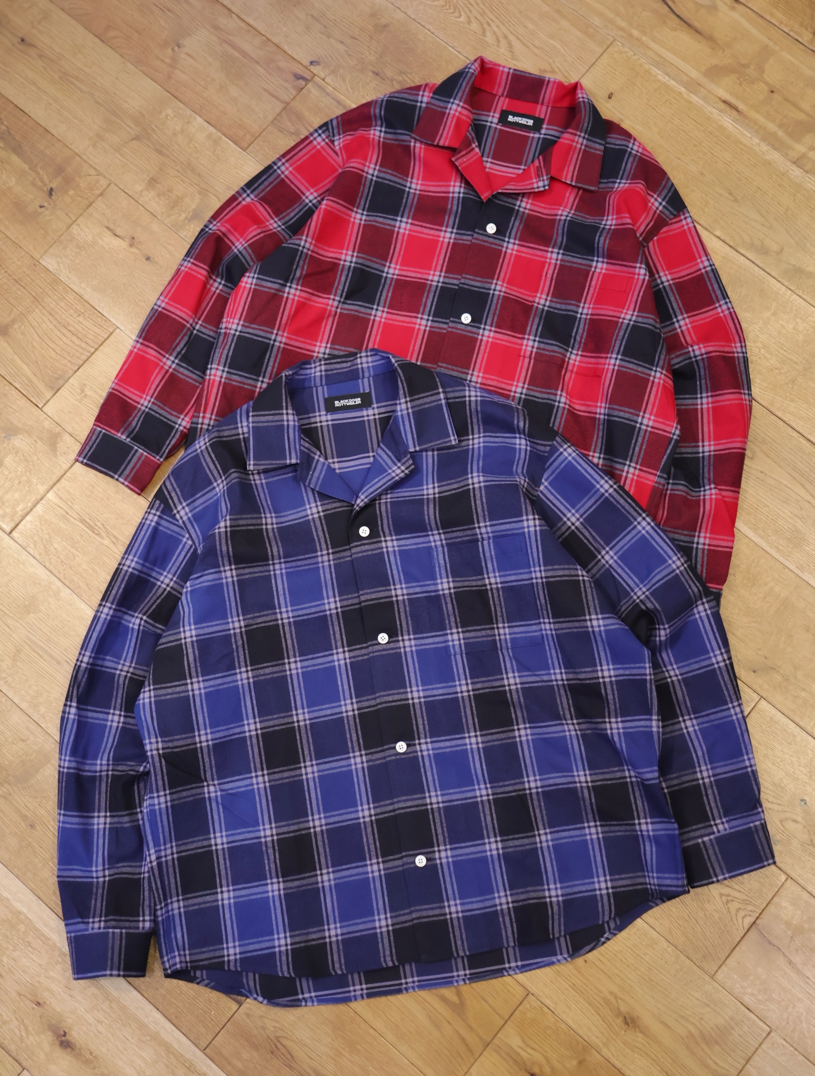 ROTTWEILER　　　「R9 NEL CHECK SHIRT」 　オープンカラー チェックシャツ
