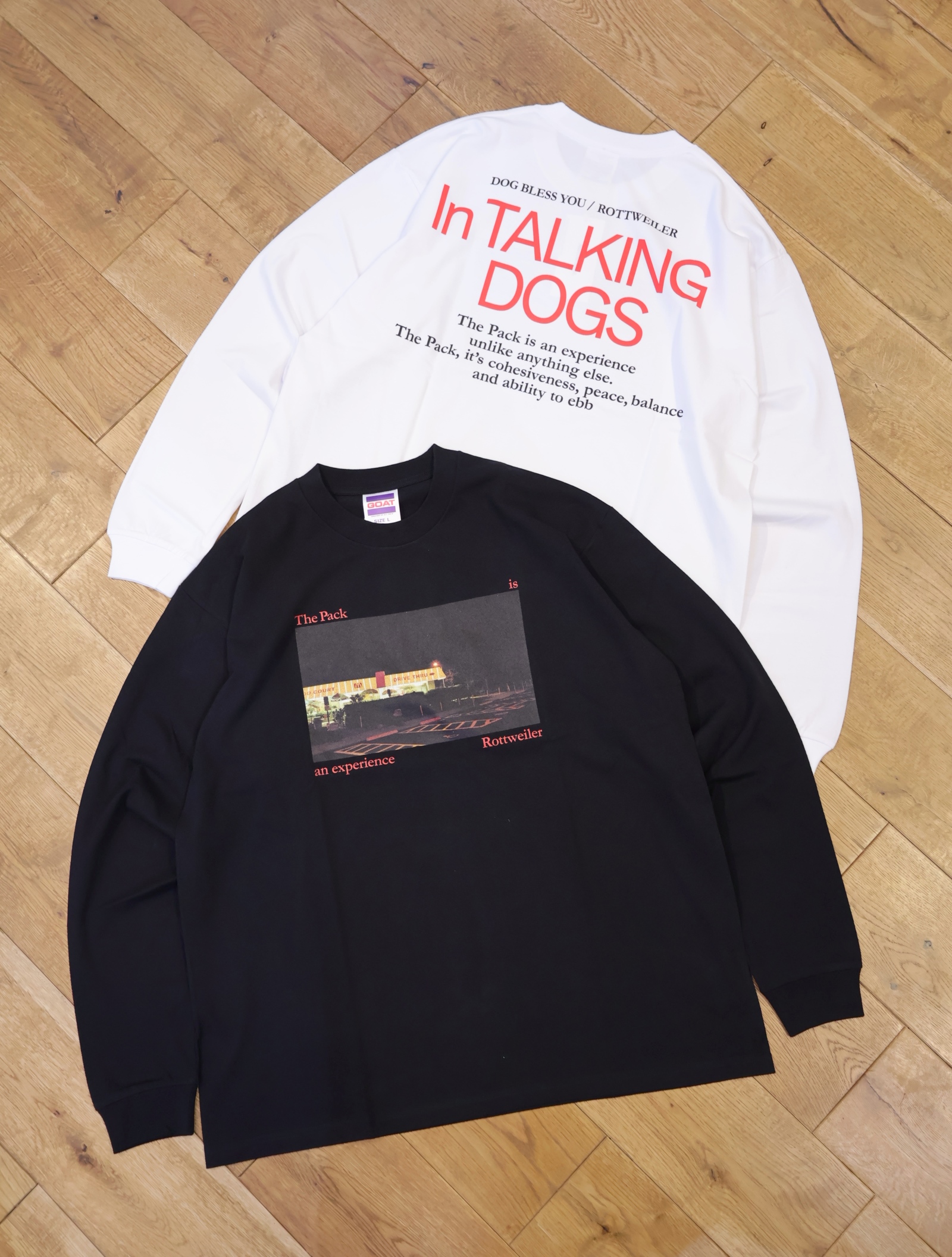 ROTTWEILER　　　「CAL NIGHT LS PHOTO TEE」 　プリント ロングスリーブティーシャツ