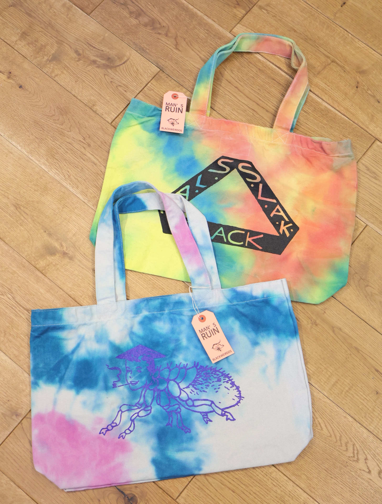 Black Weirdos 　「ACID TieDye Tote」　タイダイ トートバッグ