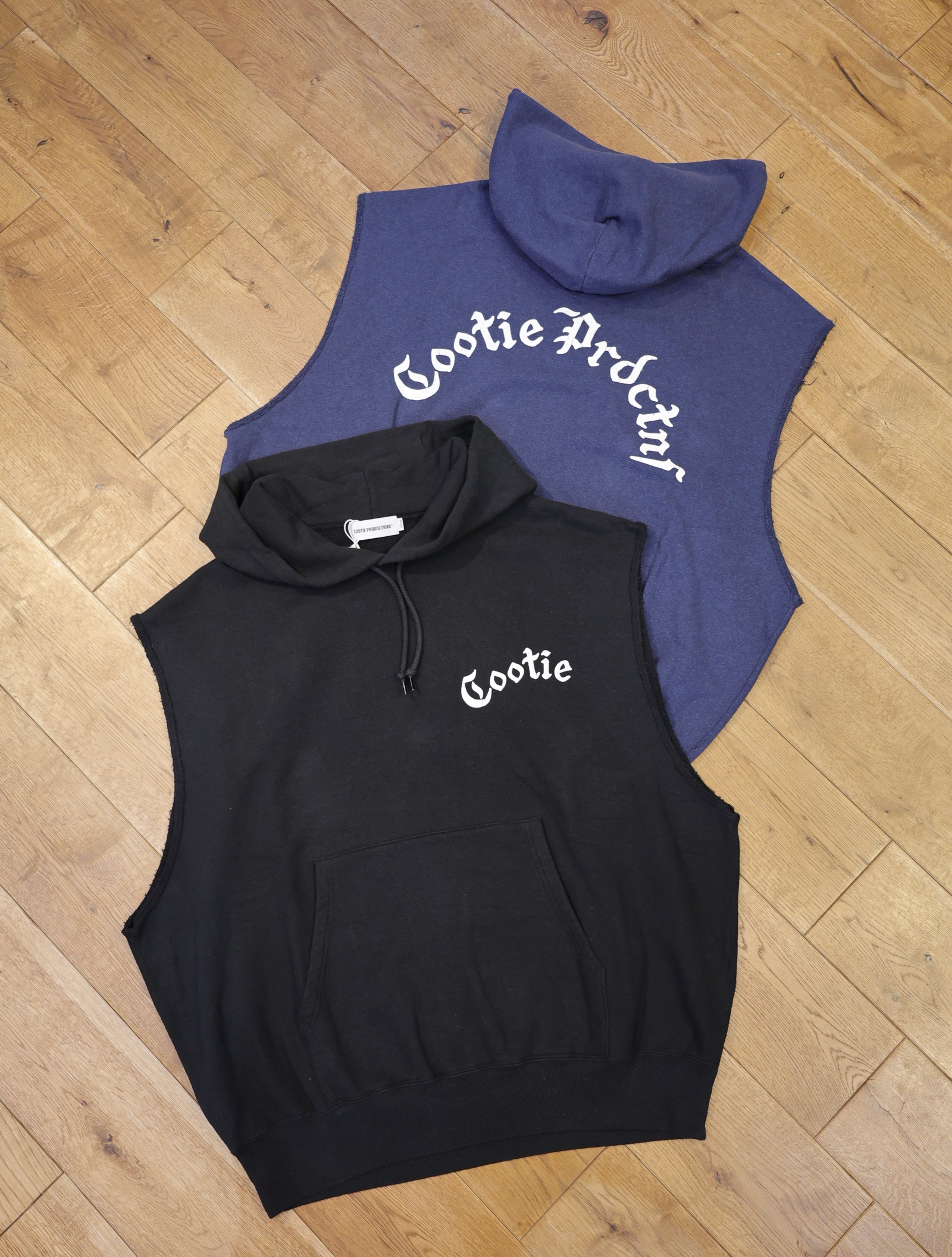 COOTIE　「Venice Sweat Cut-Off Sleeve Hoodie」　カットオフスリーブ スウェットフーディー