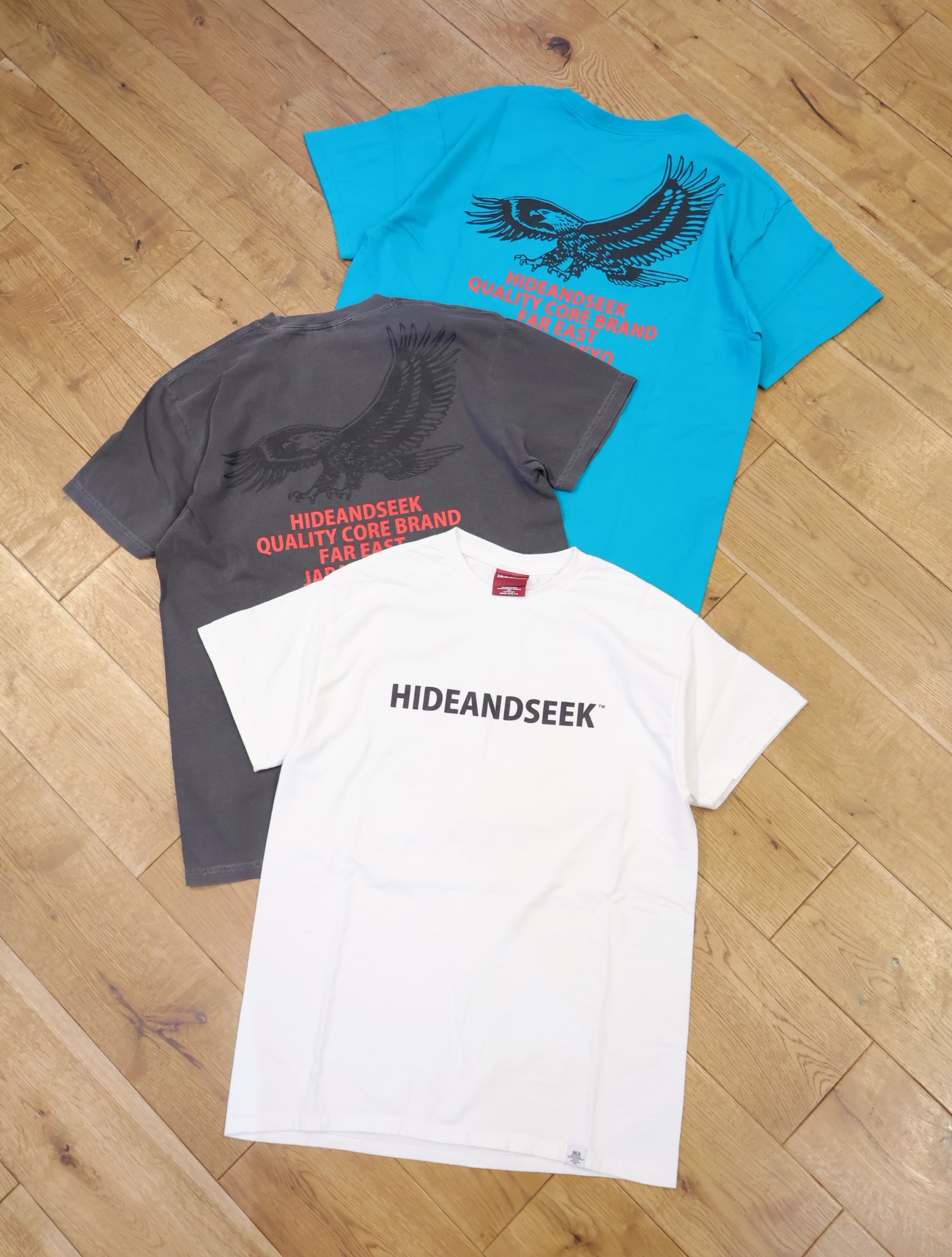 Hide and Seek　「Eagle S/S Tee-2」　プリントティーシャツ