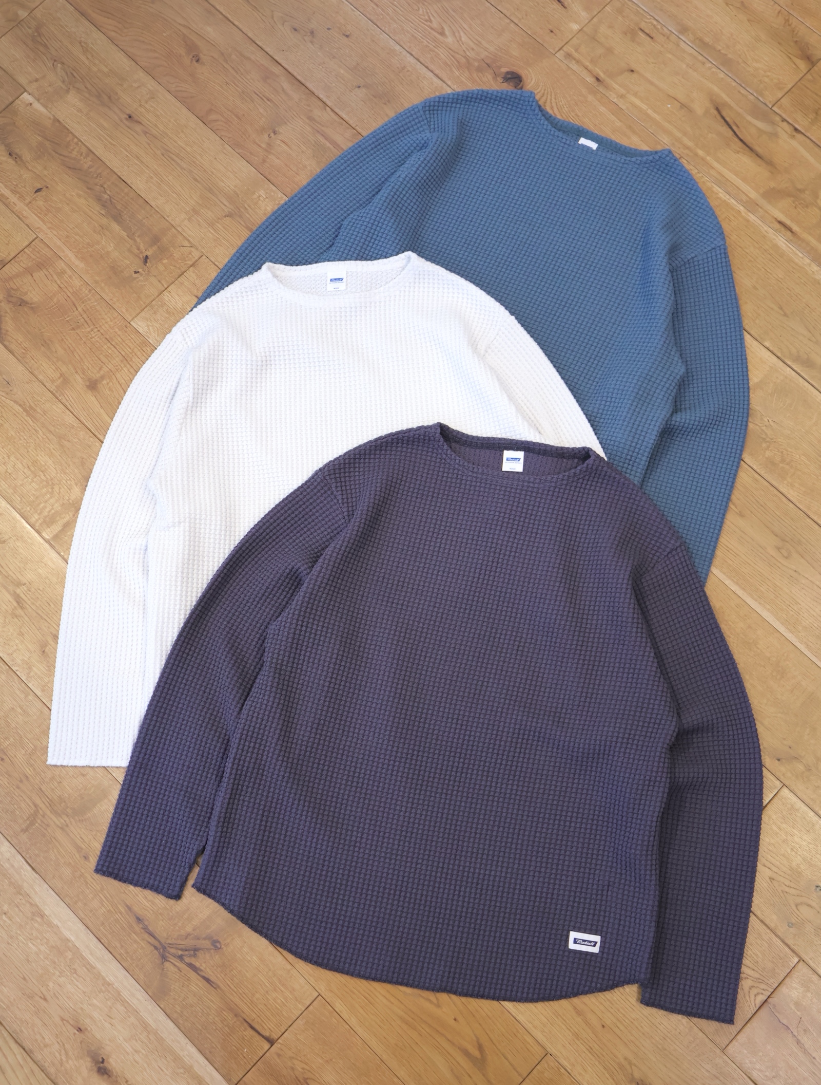 RADIALL　　「BIG WAFFLE - BOAT NECK T-SHIRT L/S」　 ビッグワッフル ロングスリーブティーシャツ