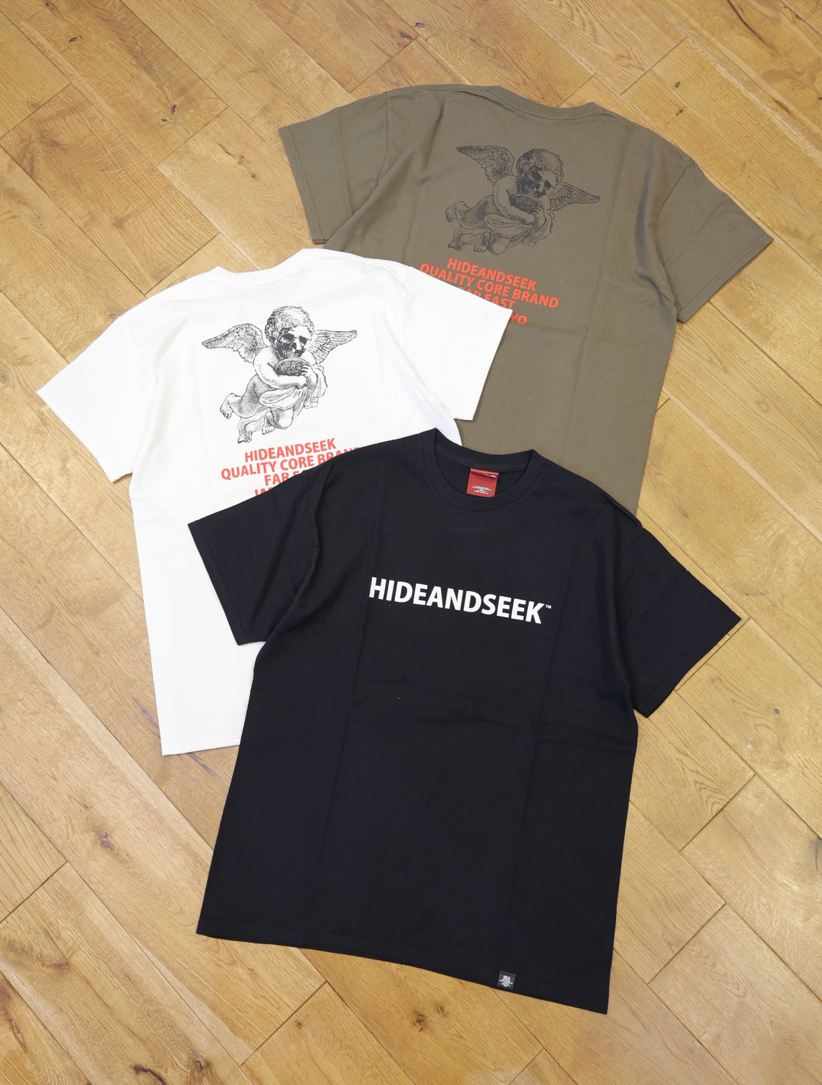 Hide and Seek　「Angel S/S Tee」　プリントティーシャツ
