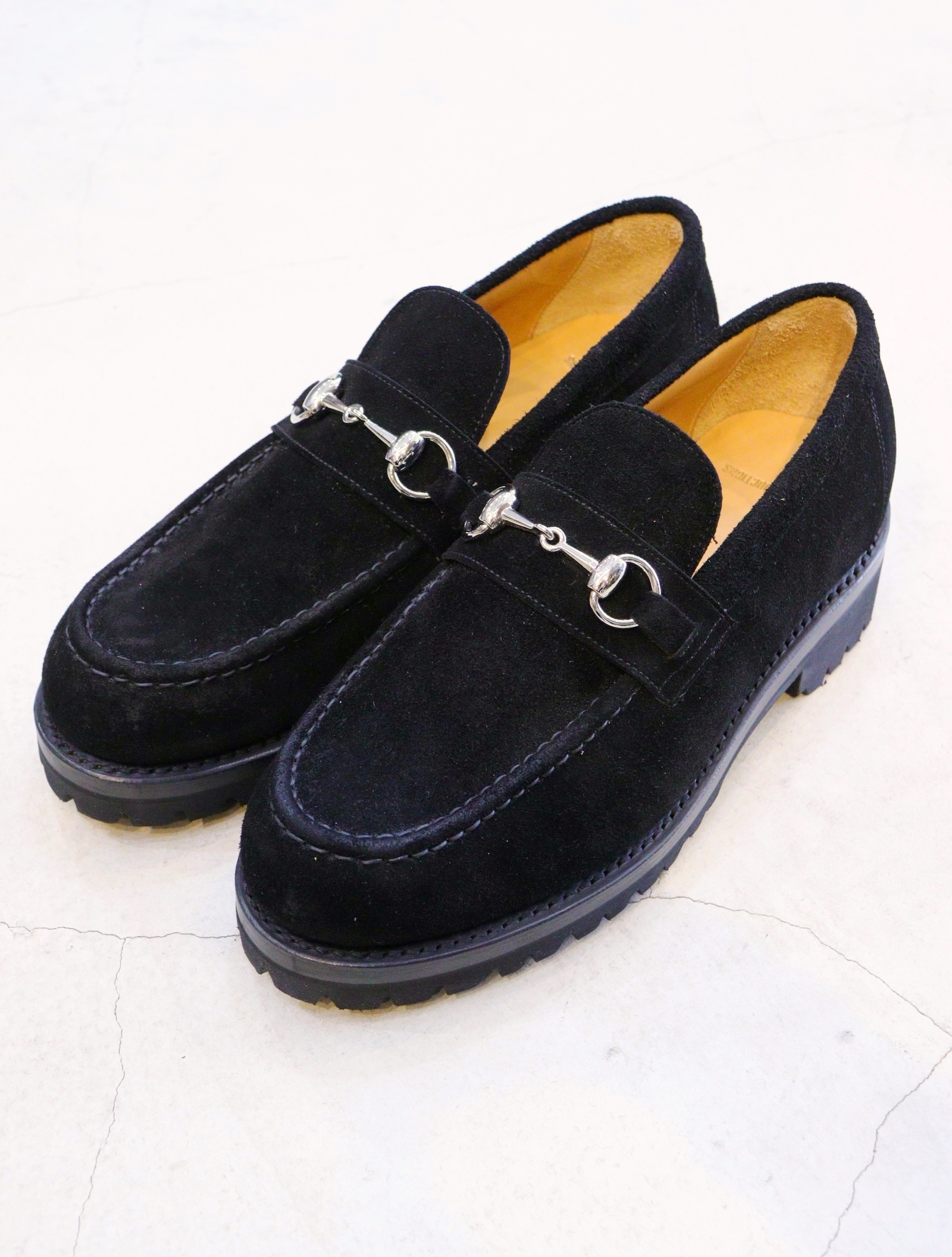 【MASH UP 別注! 限定アイテム! 】COOTIE 　「 Raza Bit Loafer (Suede) 〈BLACK×SILVER〉 」　スウェードローファー