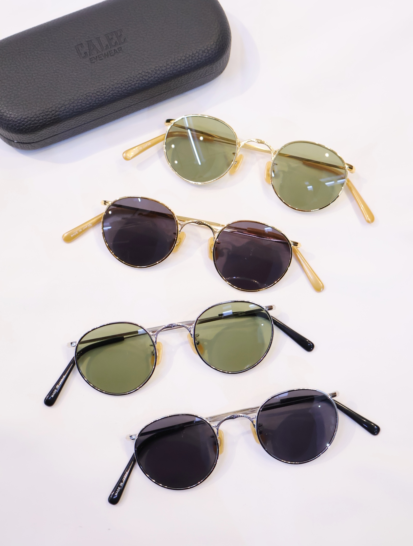 CALEE     「VINTAGE TYPE CIRCLE METAL GLASSES」　 サークルグラッシーズ