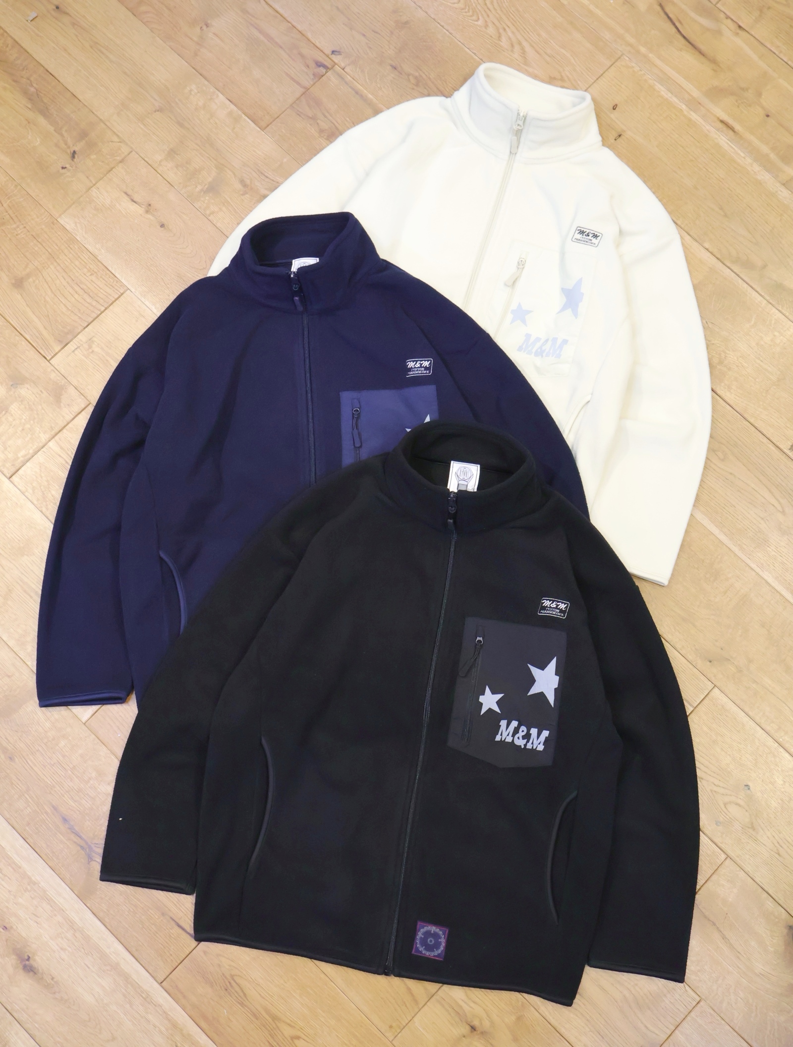 M&M CUSTOM PERFORMANCE  　「Stand Zip Fleece Blouson」　マイクロフリース ジップアップブルゾン