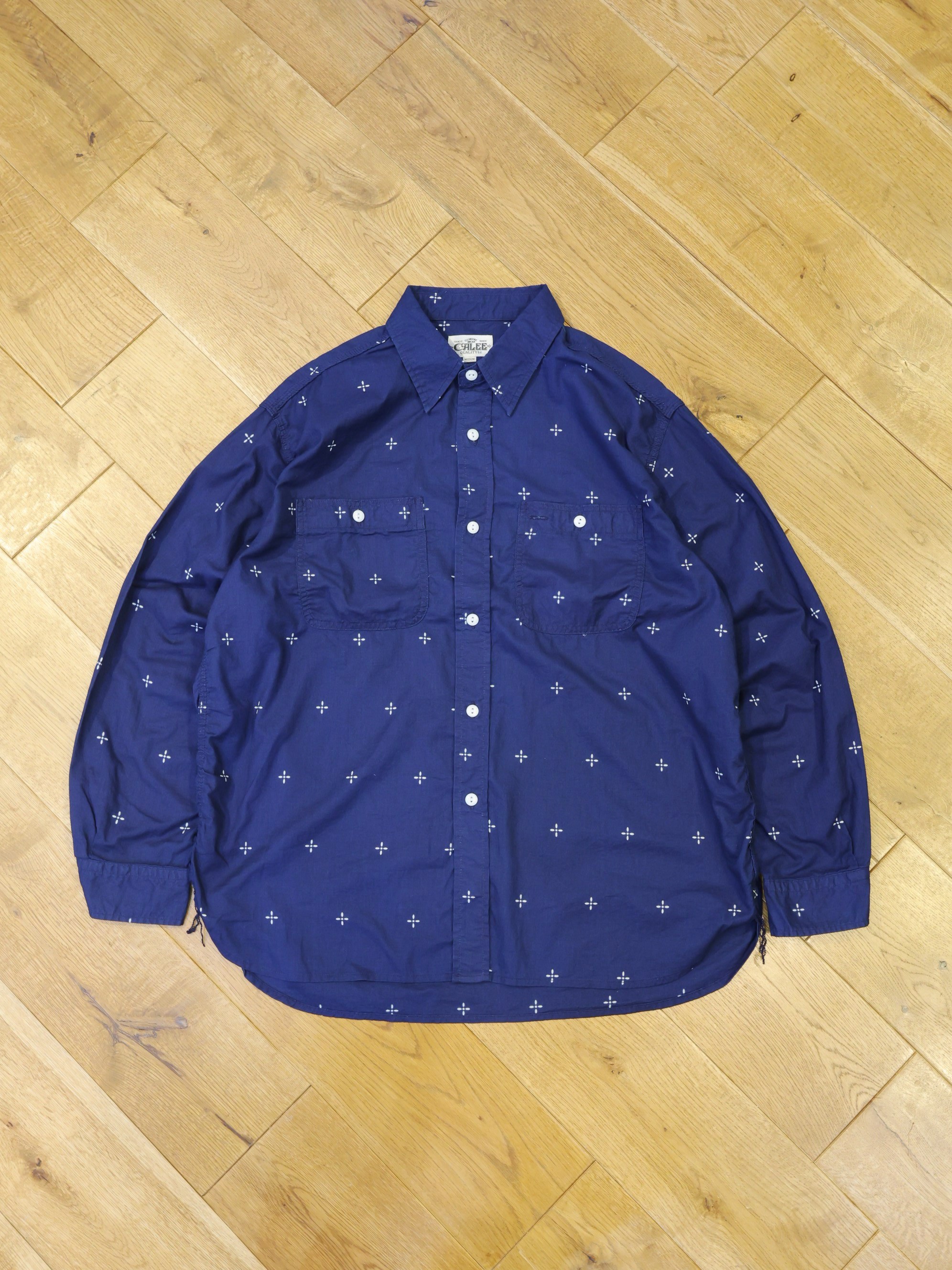 CALEE 　「CROSS PATTERN BANDANA CLOTH SH」  クロスパターン レギュラーカラーシャツ