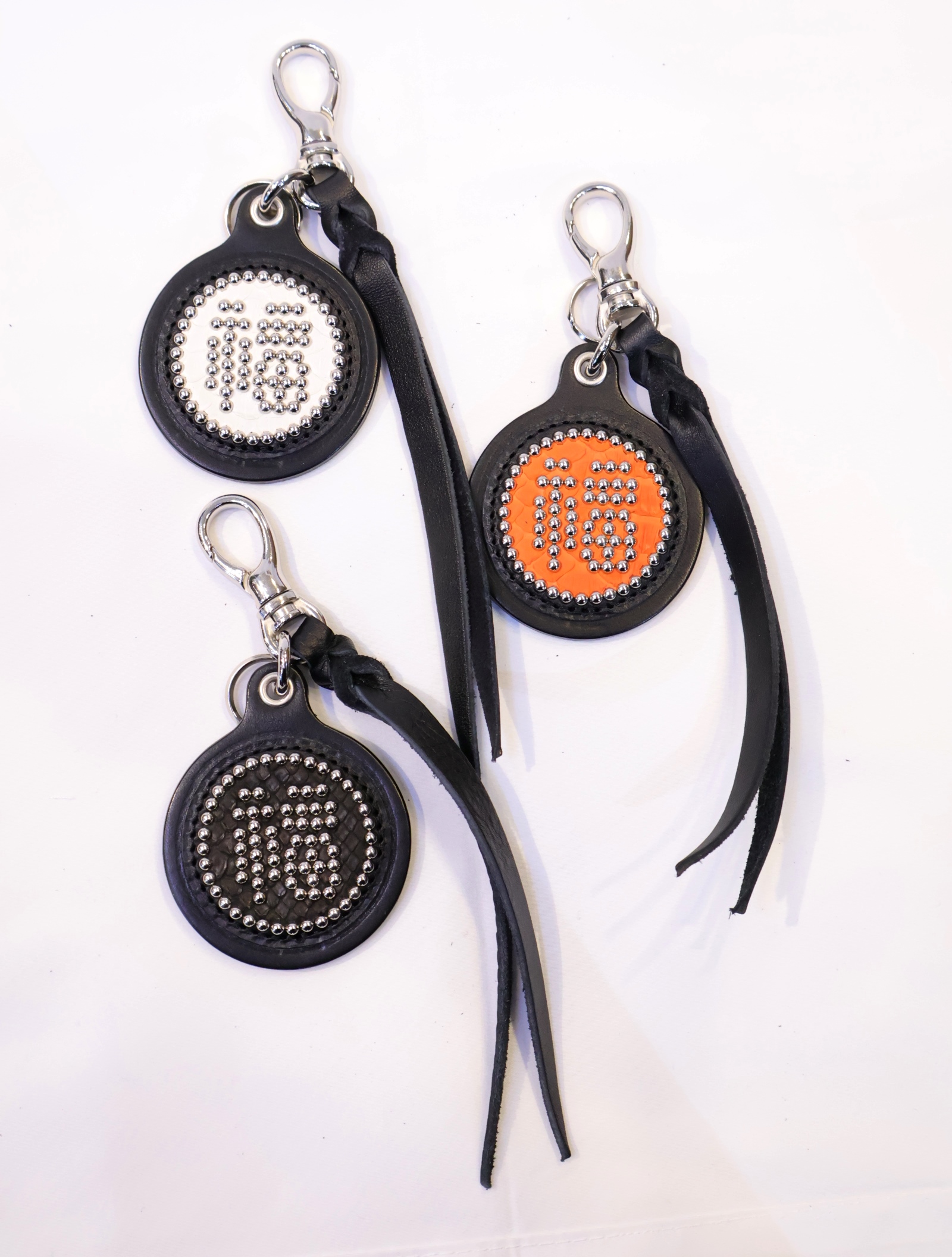 【NEW YEAR ITEM !!】CALEE 　「JAPANESE "FUKU" LEATHER KEY RING <EXCLUSIVE>」　スタッズレザーキーリング