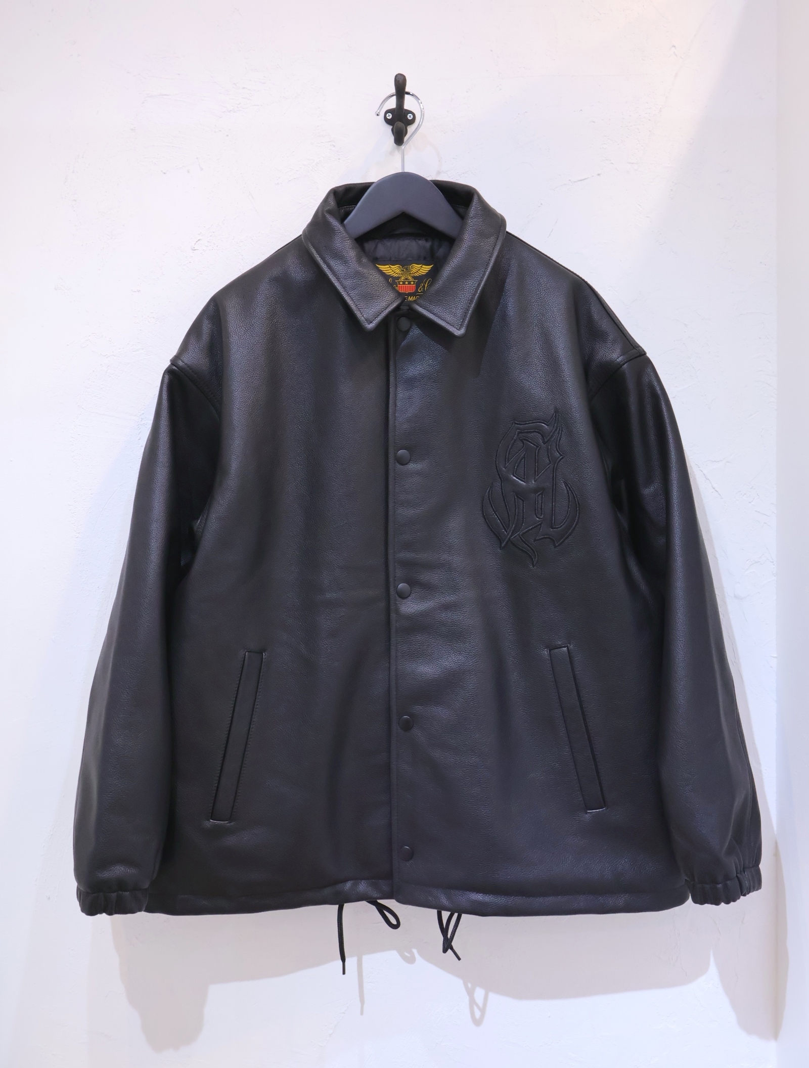 【NEW YEAR ITEM !!】CALEE　「LEATHER COACH JACKET<EXCLUSIVE>」 レザーコーチジャケット