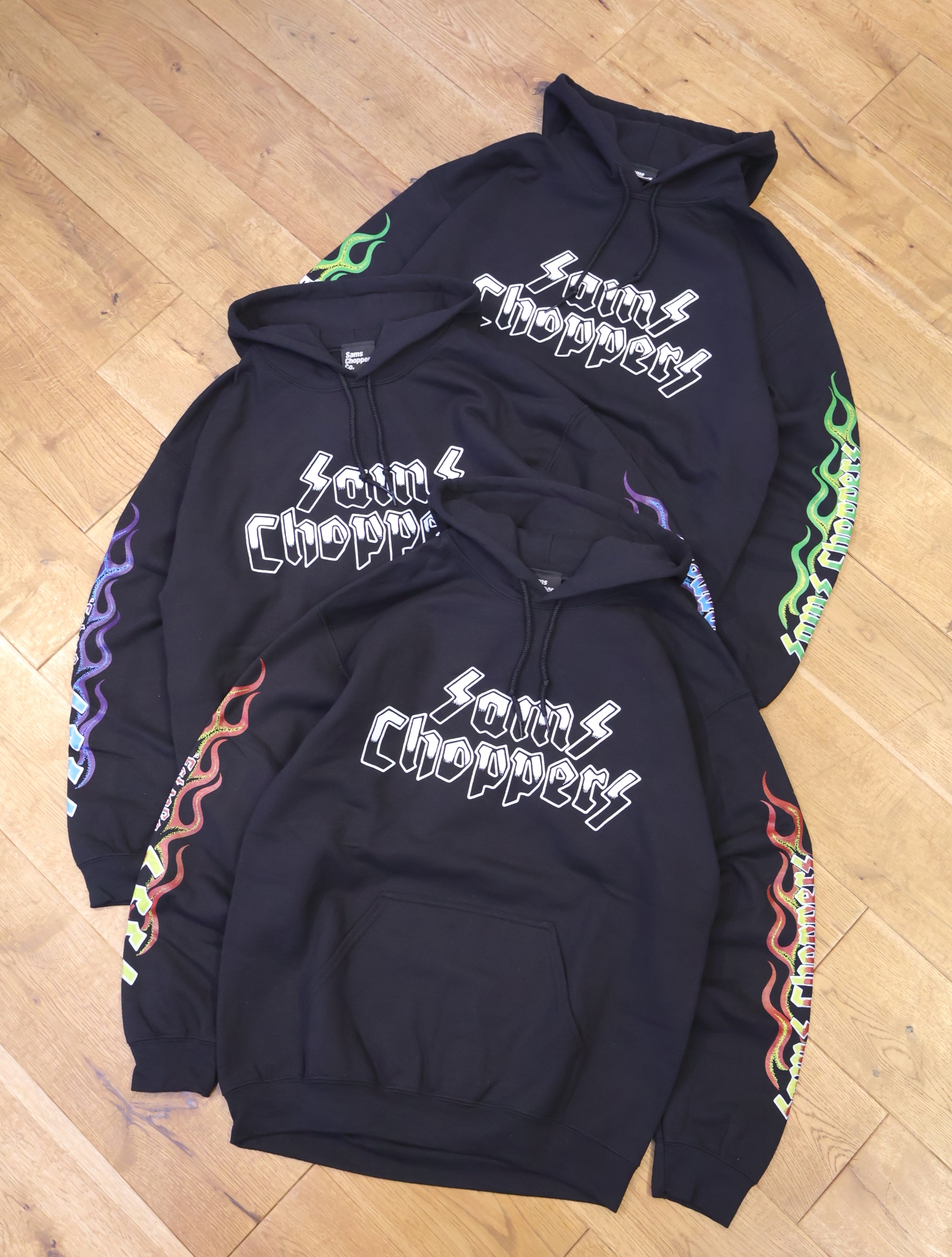 SAMS MOTORCYCLE 「FLAMES HOODIE」 　プルオーバースウェットパーカー