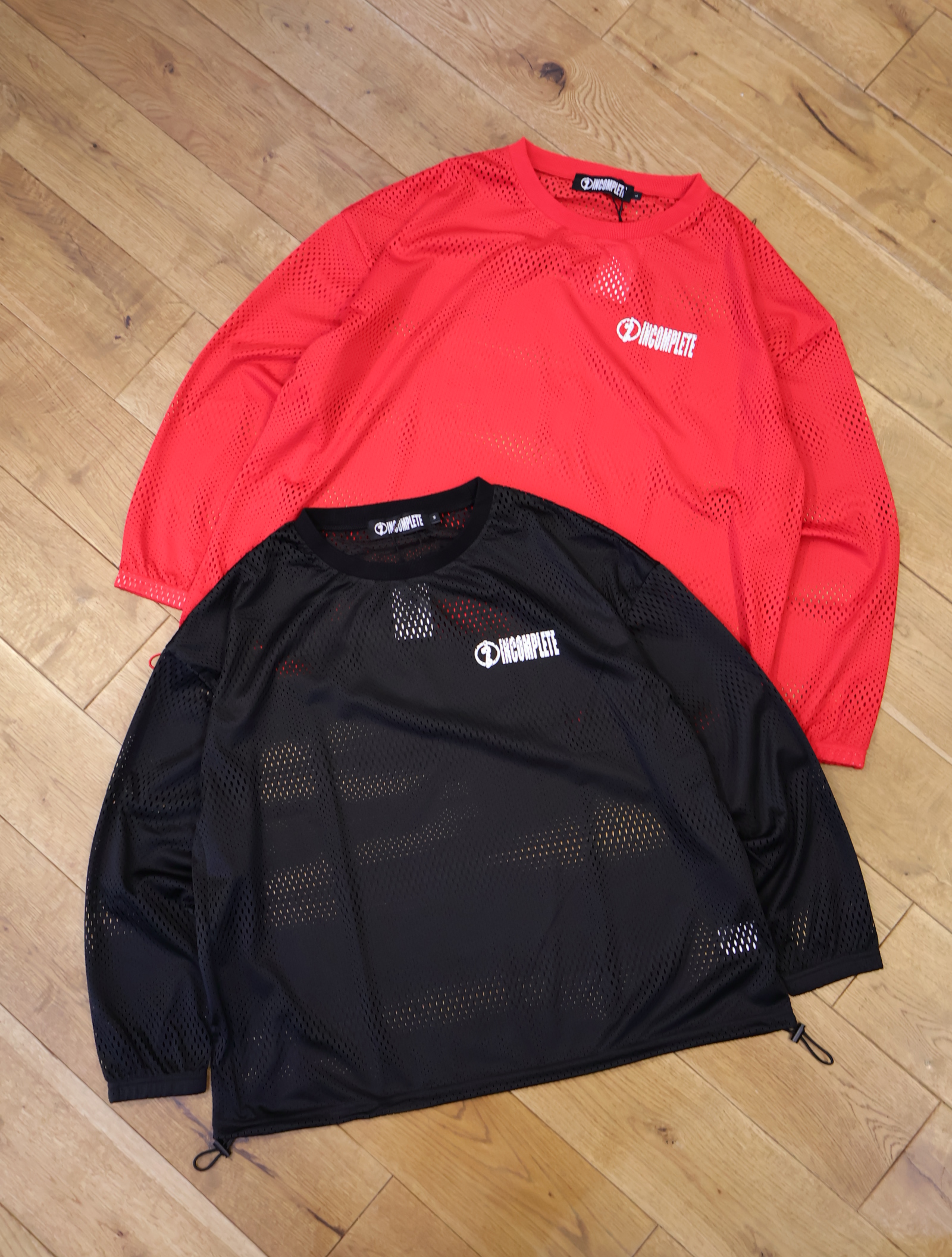INCOMPLETE TOKYO 　「Mesh L/S Tee」　ロングスリーブ メッシュティーシャツ