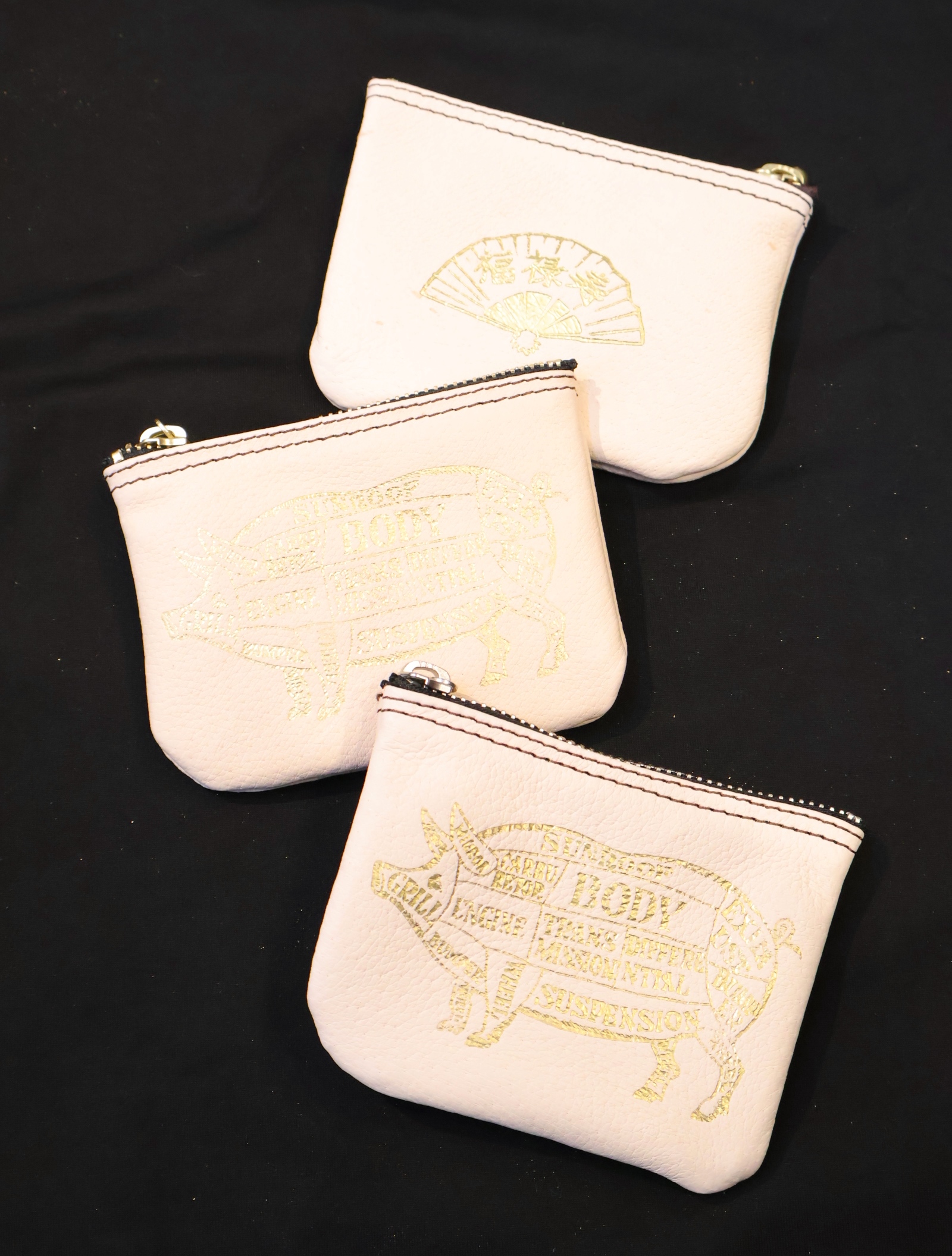 PORKCHOP GARAGE SUPPLY × 福祿壽　「NEW BIKER WALLET」 　ピッグレザー バイカーウォレット