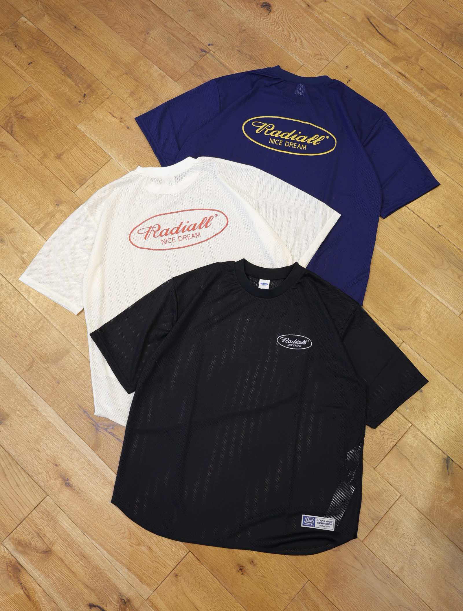 RADIALL 　「BREEZE - GAME SHIRT S/S」　メッシュ ゲームシャツ