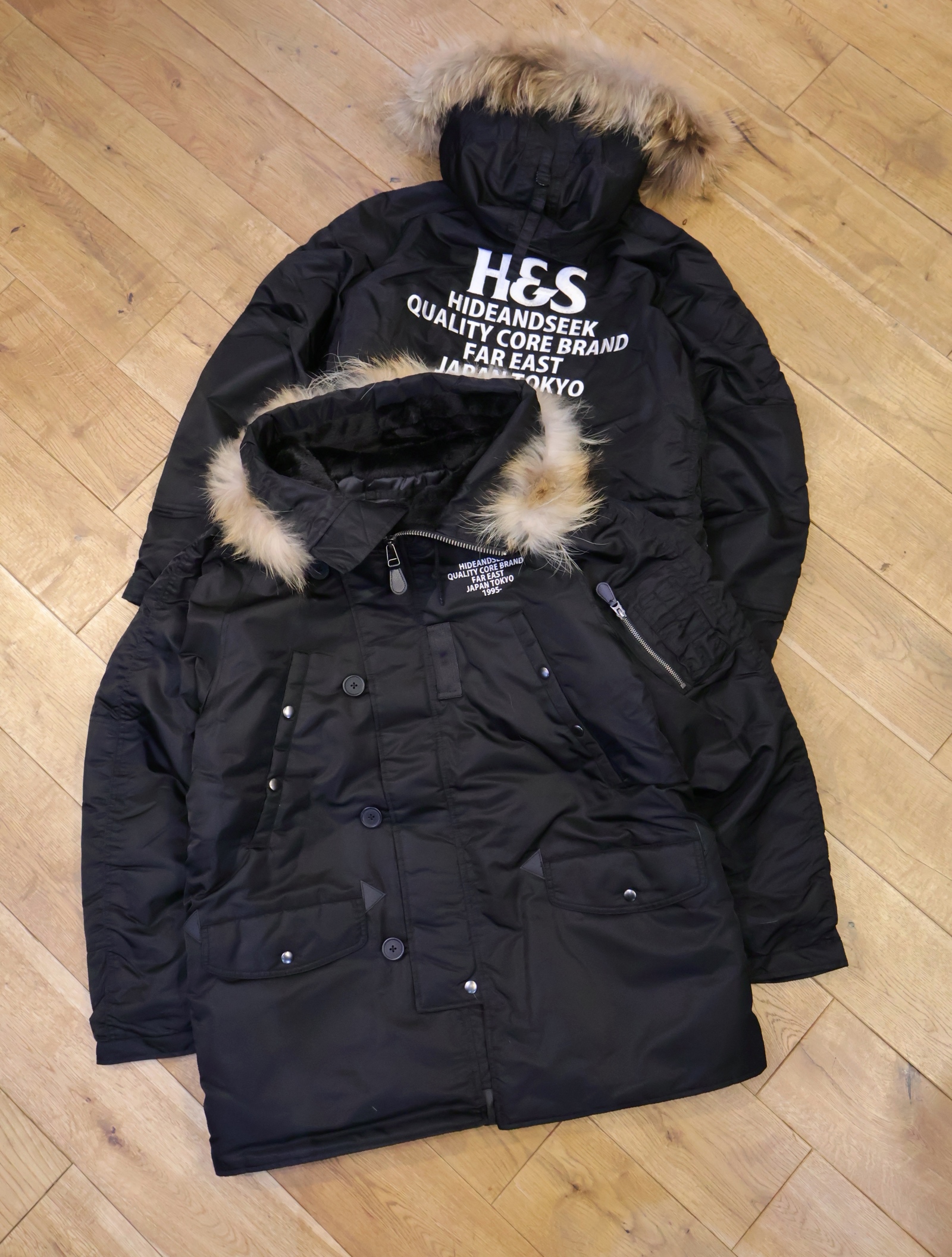 【NEW YEAR ITEM !!】Hide and Seek × AVIREX　「HS AVIREX N-3B」　N-3B パデッドフライトジャケット