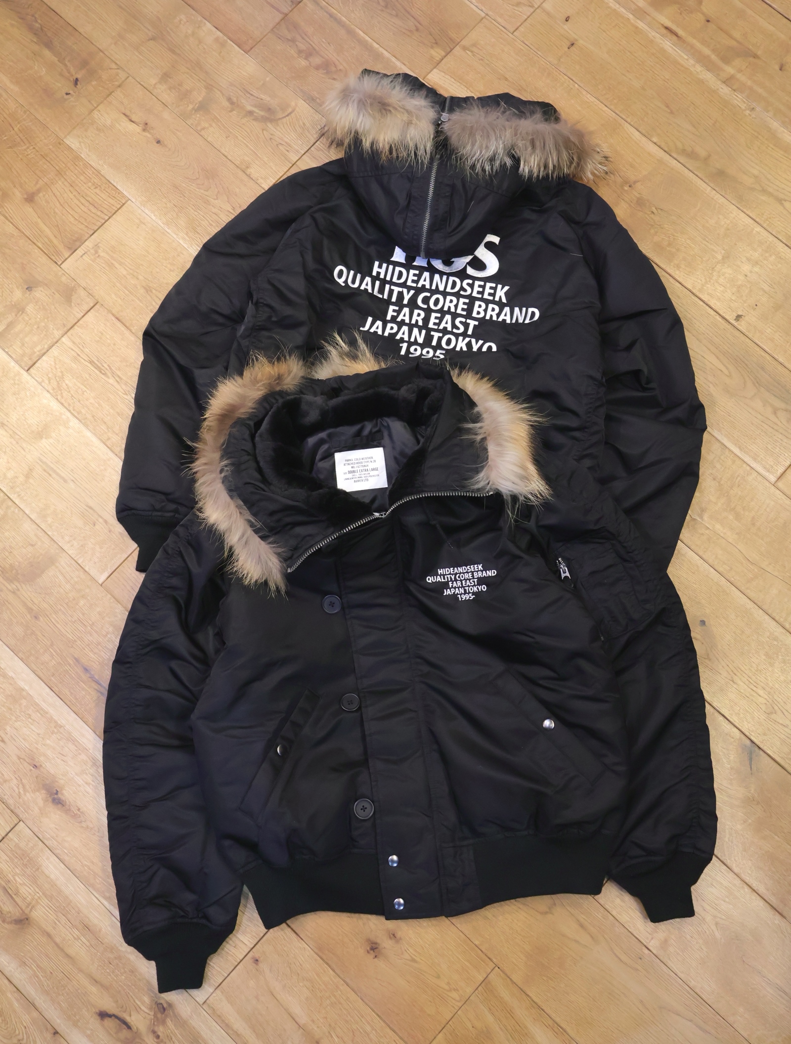 【NEW YEAR ITEM !!】Hide and Seek × AVIREX　「HS AVIREX N-2B」　N-2B パデッドフライトジャケット