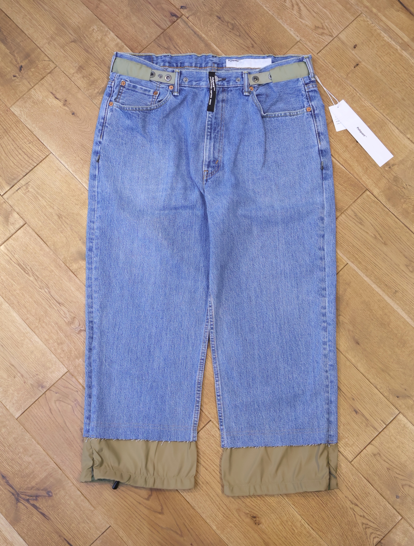 POLIQUANT　「THE DEFORMED ADJUSTABLE THRIFTING DENIM 550 [FIGURE ARCHIVES]」　カスタムデニムパンツ
