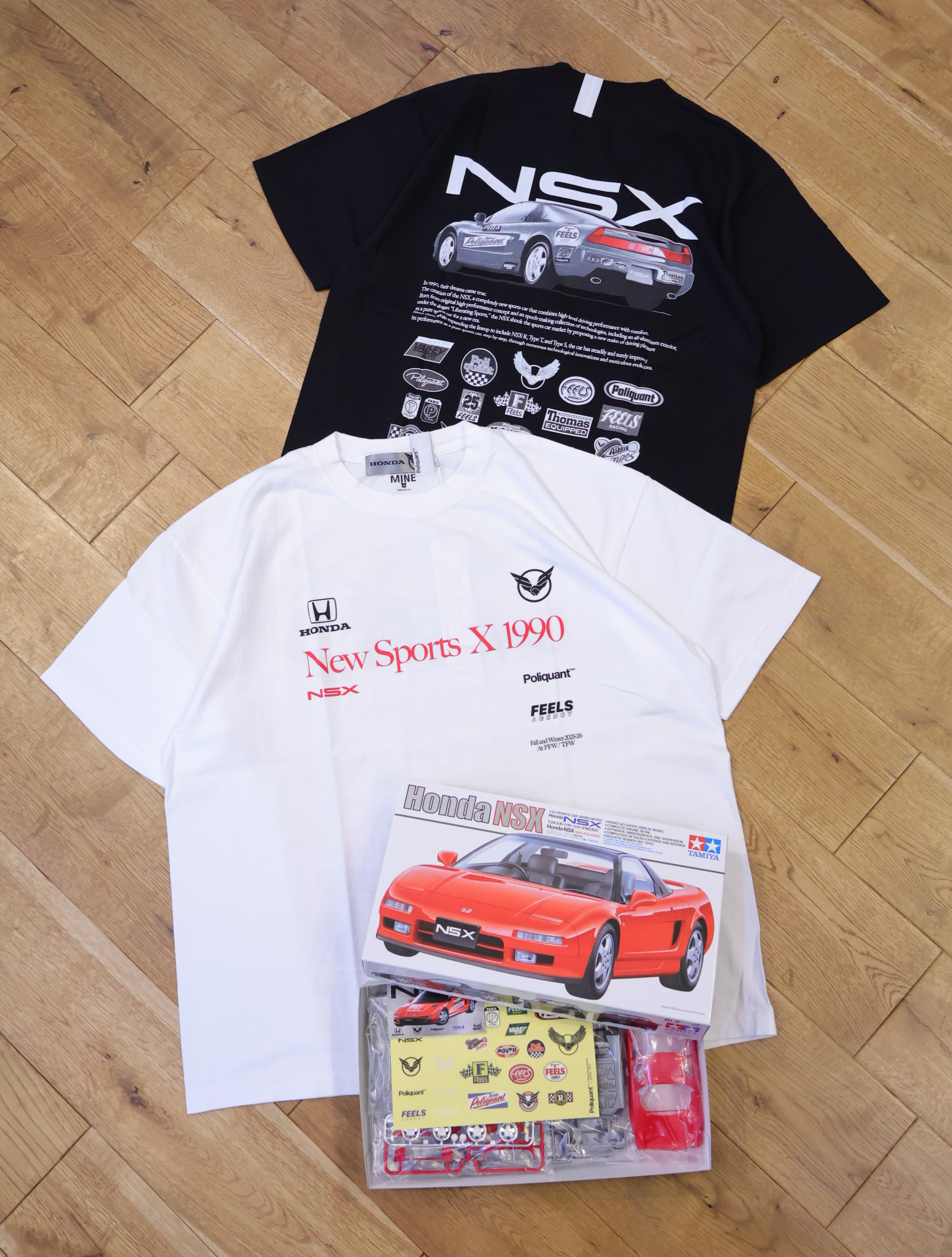 POLIQUANT　「THE NEW SPORTS X 1990 S/S TEE // LIMITED EDITION SPECIAL」　プリントティーシャツ＆プラモデル