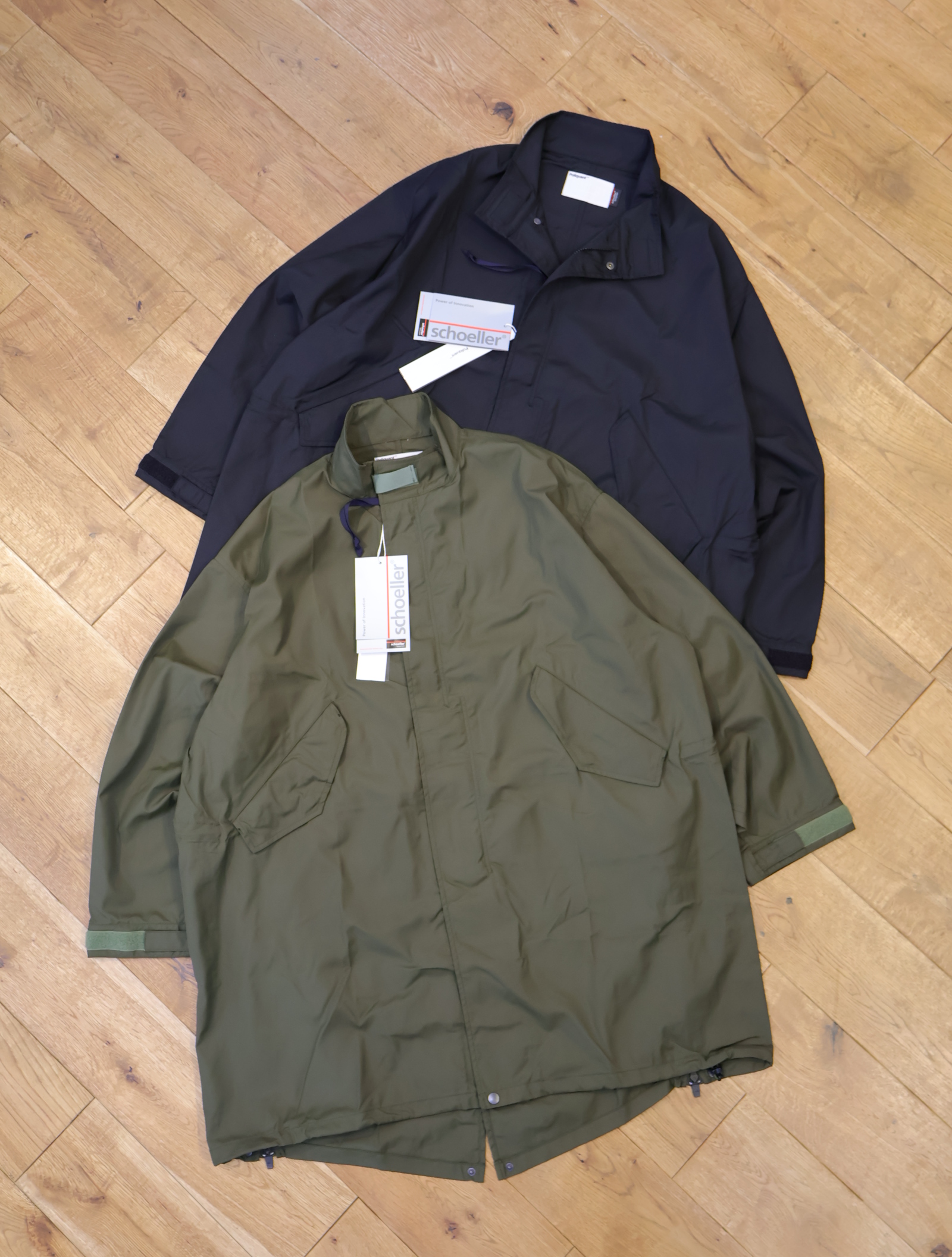 POLIQUANT　「THE CHANGING LENGTH OVER COAT/JACKET」　2way ミリタリー オーバーコート