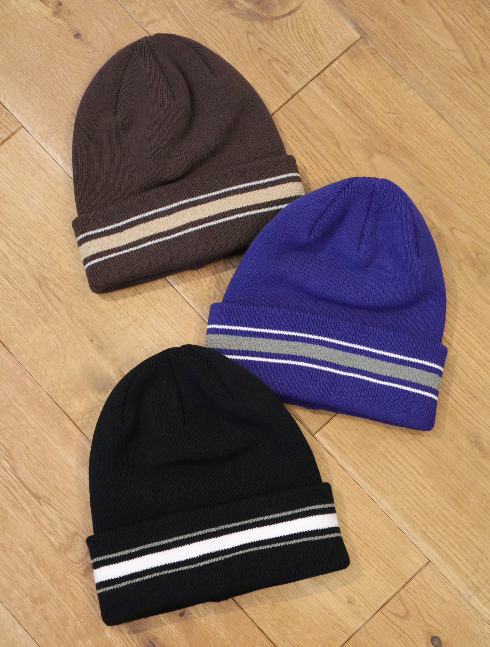 COOTIE　　「Dry Tech Border Big Cuffed Beanie」　　ビーニー