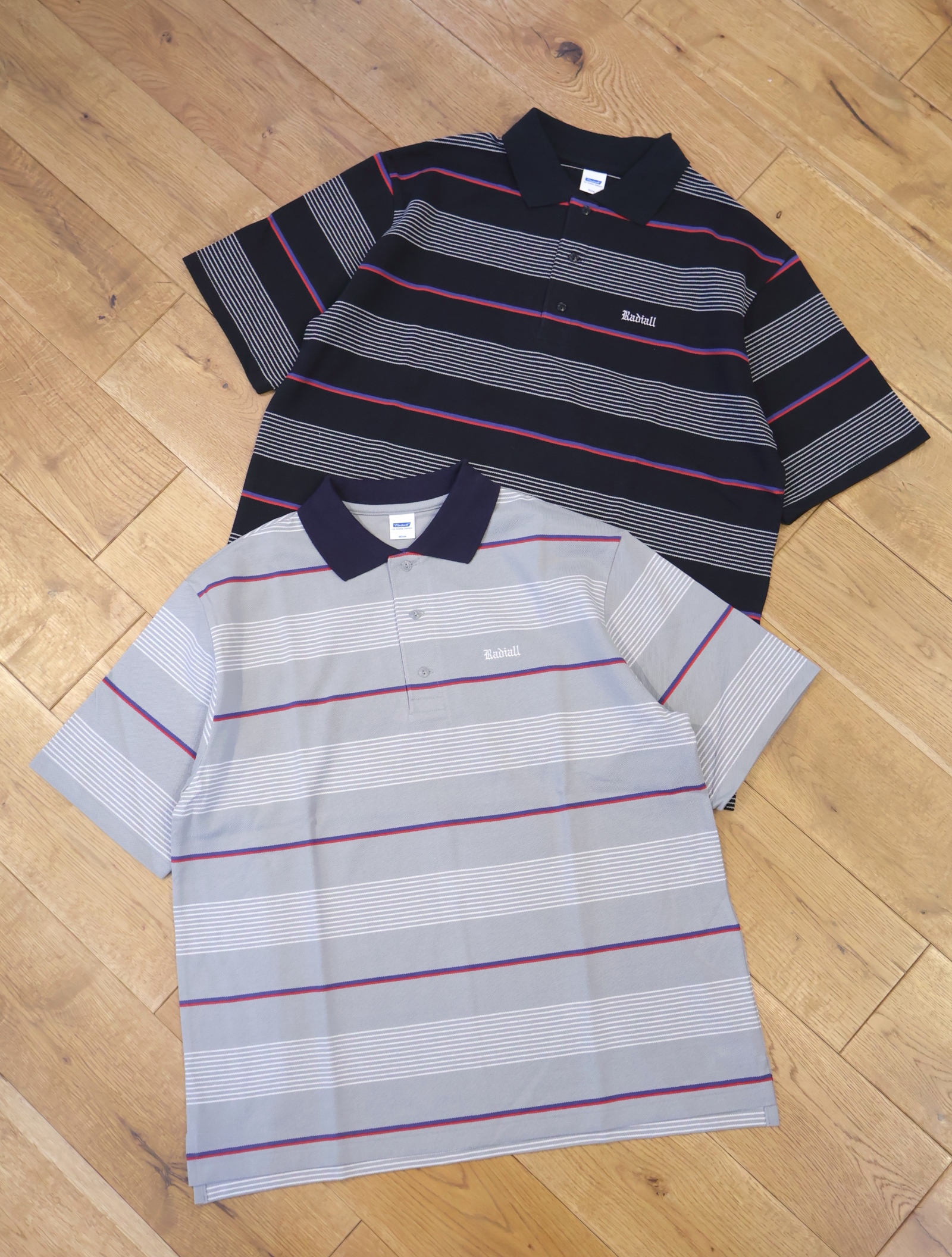 RADIALL 　「G-BODY - POLO SHIRT S/S」　ボーダーポロシャツ