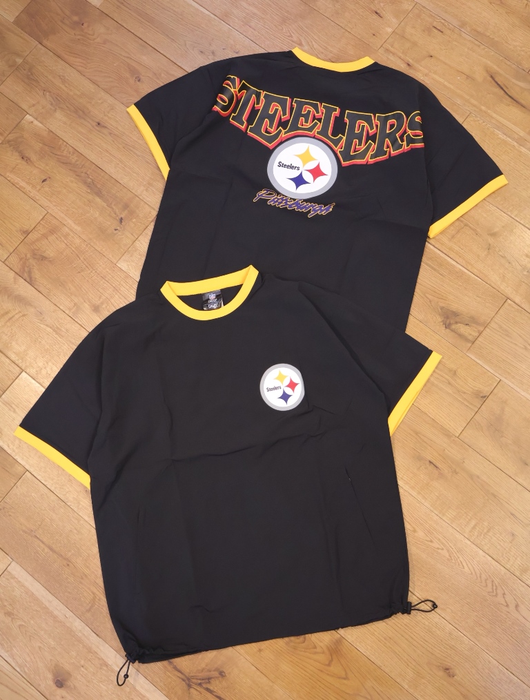 CALEE × NFL　　「STEELERS S/S NYLON GAME SH」　ナイロン ゲームシャツ