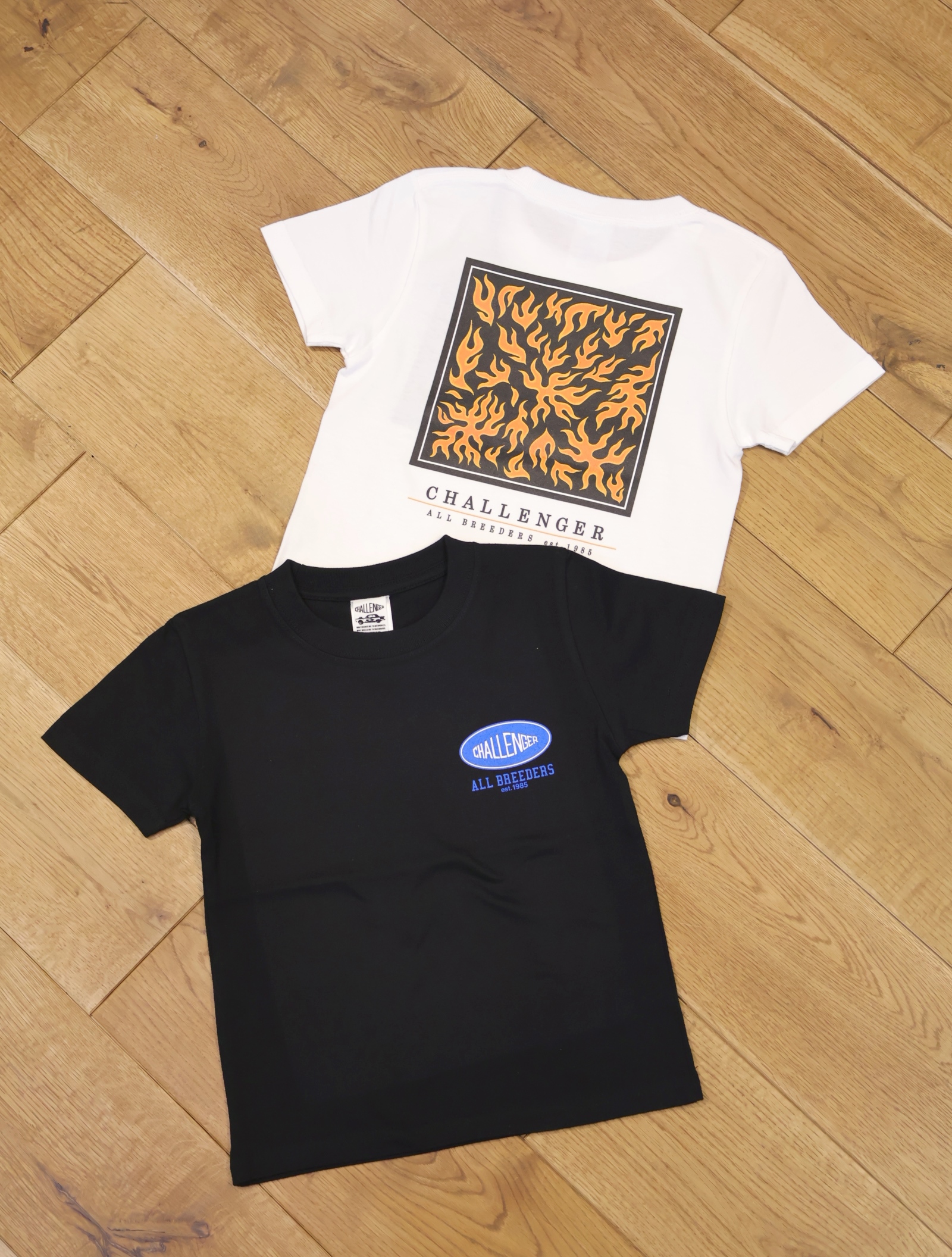CHALLENGER 　「FIRE BANDANA KIDS TEE」　キッズティー