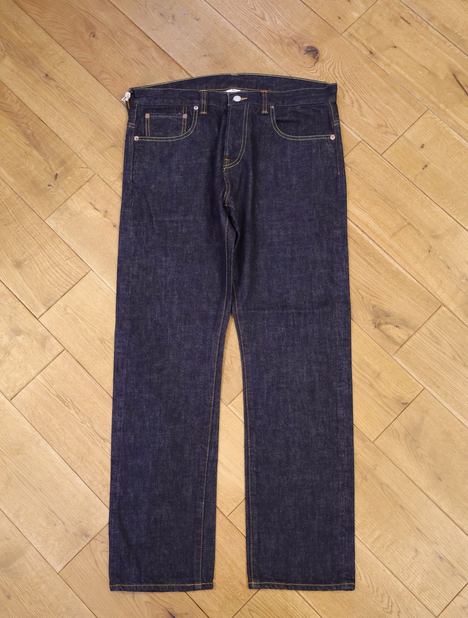 CALEE　　「VINTAGE REPRODUCT TAPERED DENIM PANTS ＜OW＞」　テーパード デニムパンツ