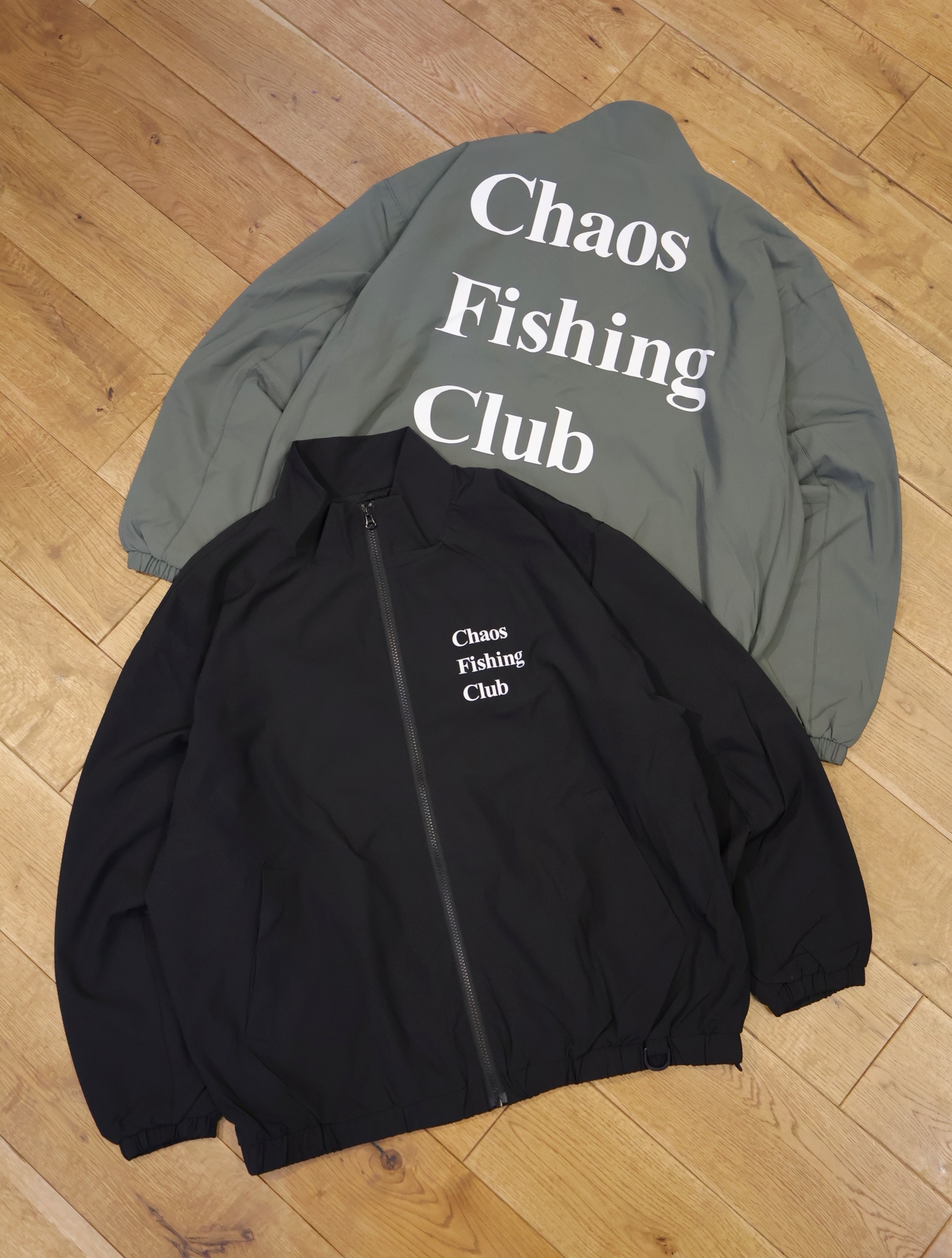 Chaos Fishing Club　　「LOGO TRACK JACKET」　　リップストップ ナイロントラックジャケット