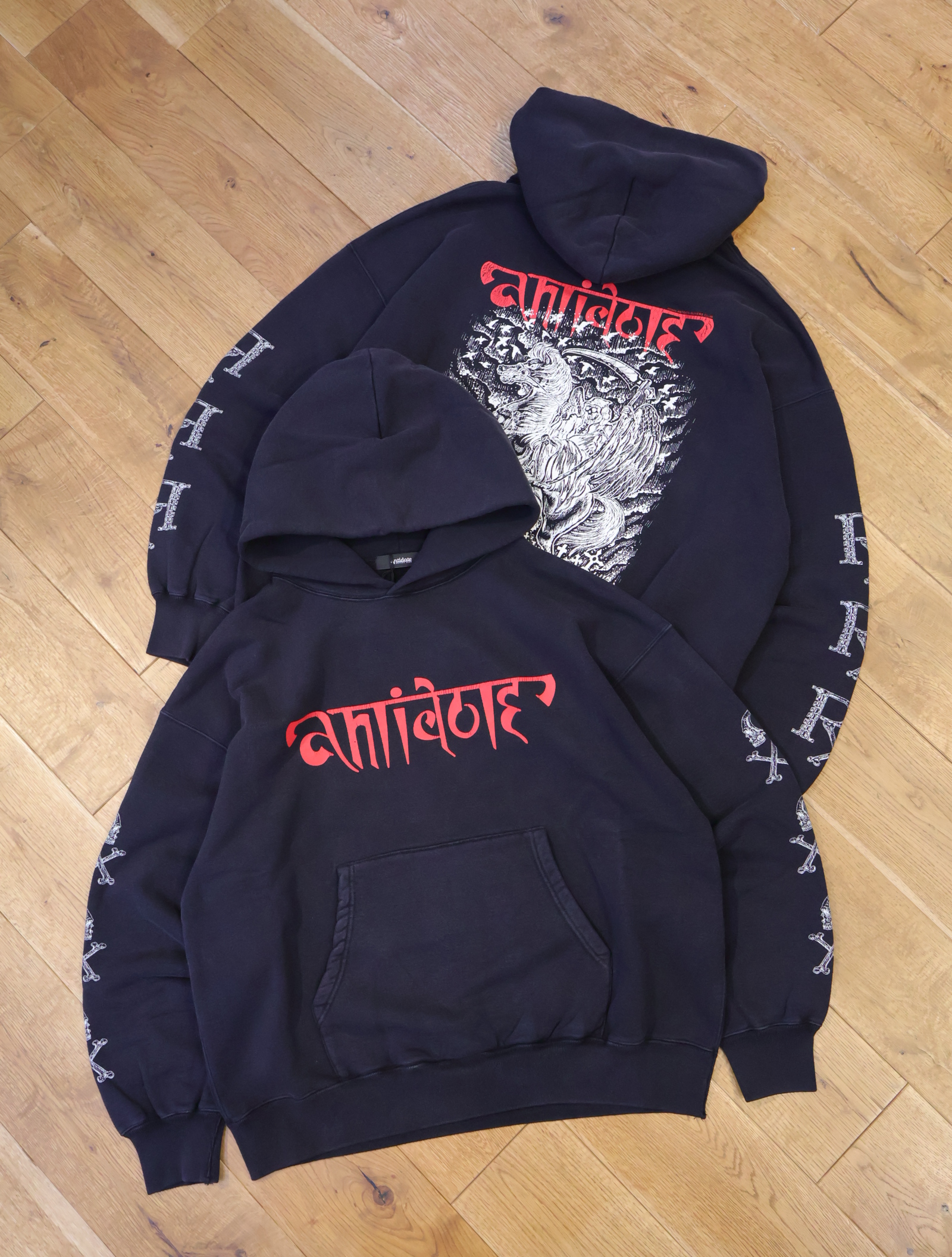 ANTIDOTE BUYERS CLUB　「Fade Wash Sweat Parka (Grim Reaper)」　フェードウォッシュ スウェットパーカー