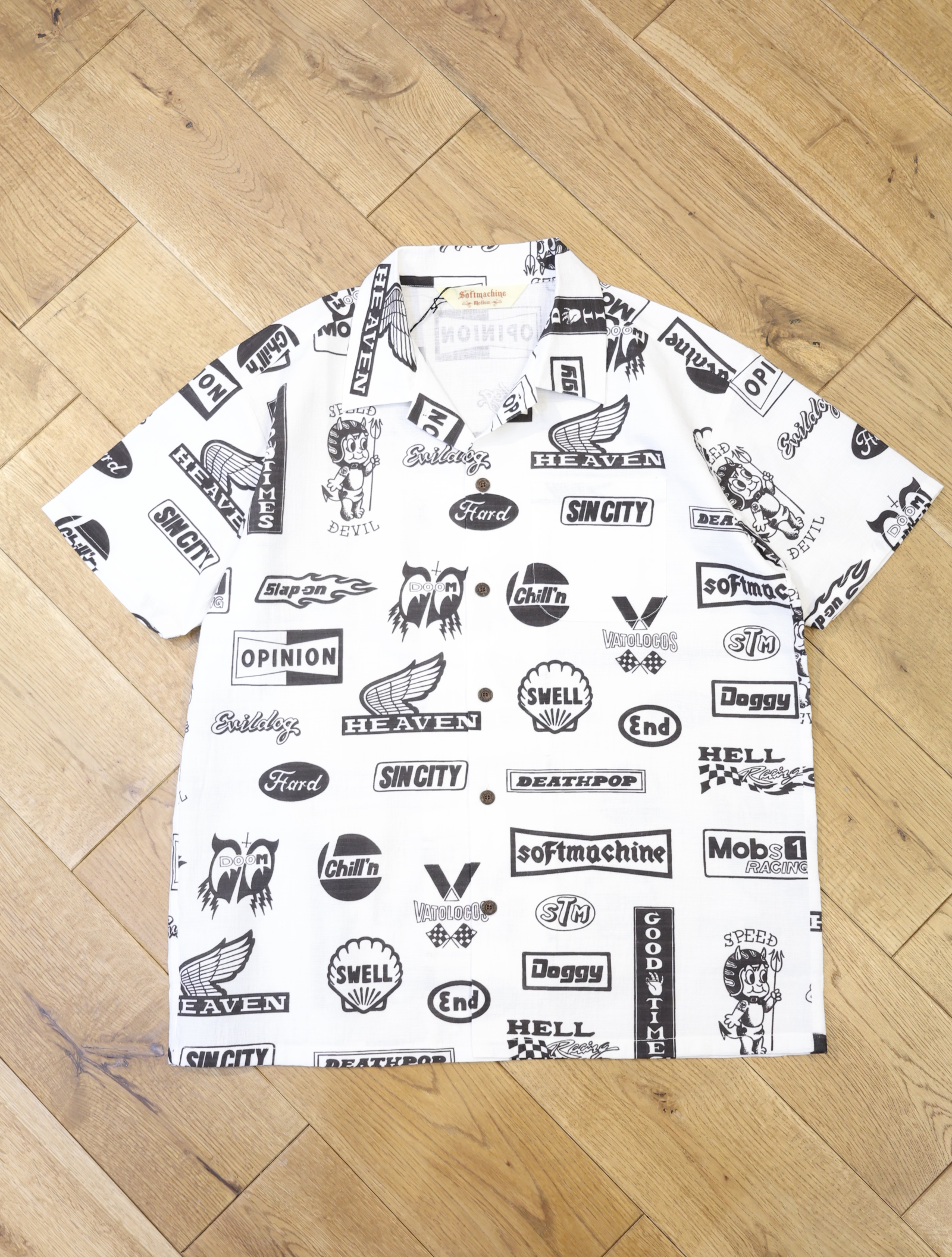 SOFTMACHINE　　「MOTOR SHIRTS S/S」　オープンカラーシャツ