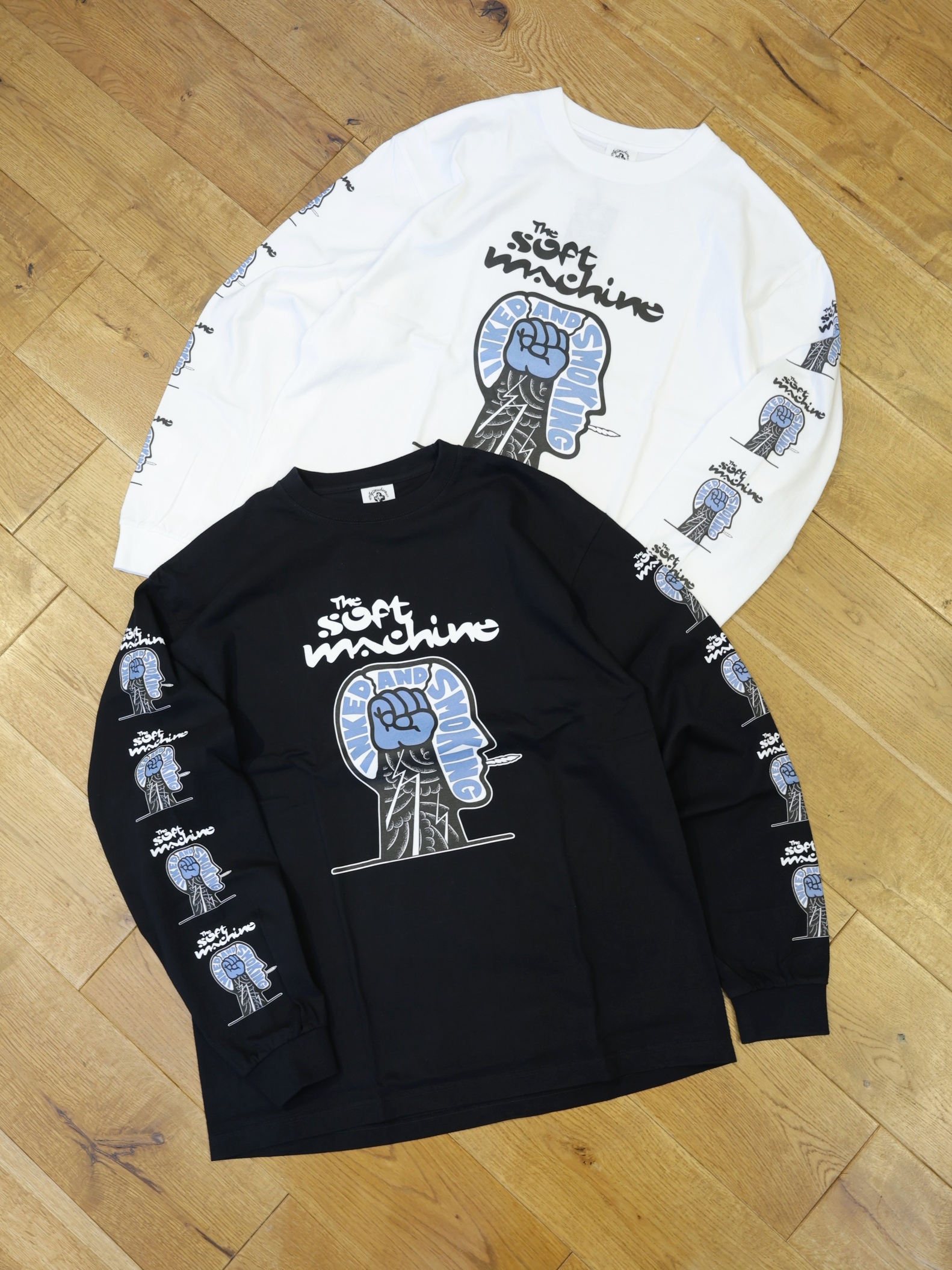 SOFTMACHINE　　「GALVANIZE L/S」　プリントロングスリーブティーシャツ