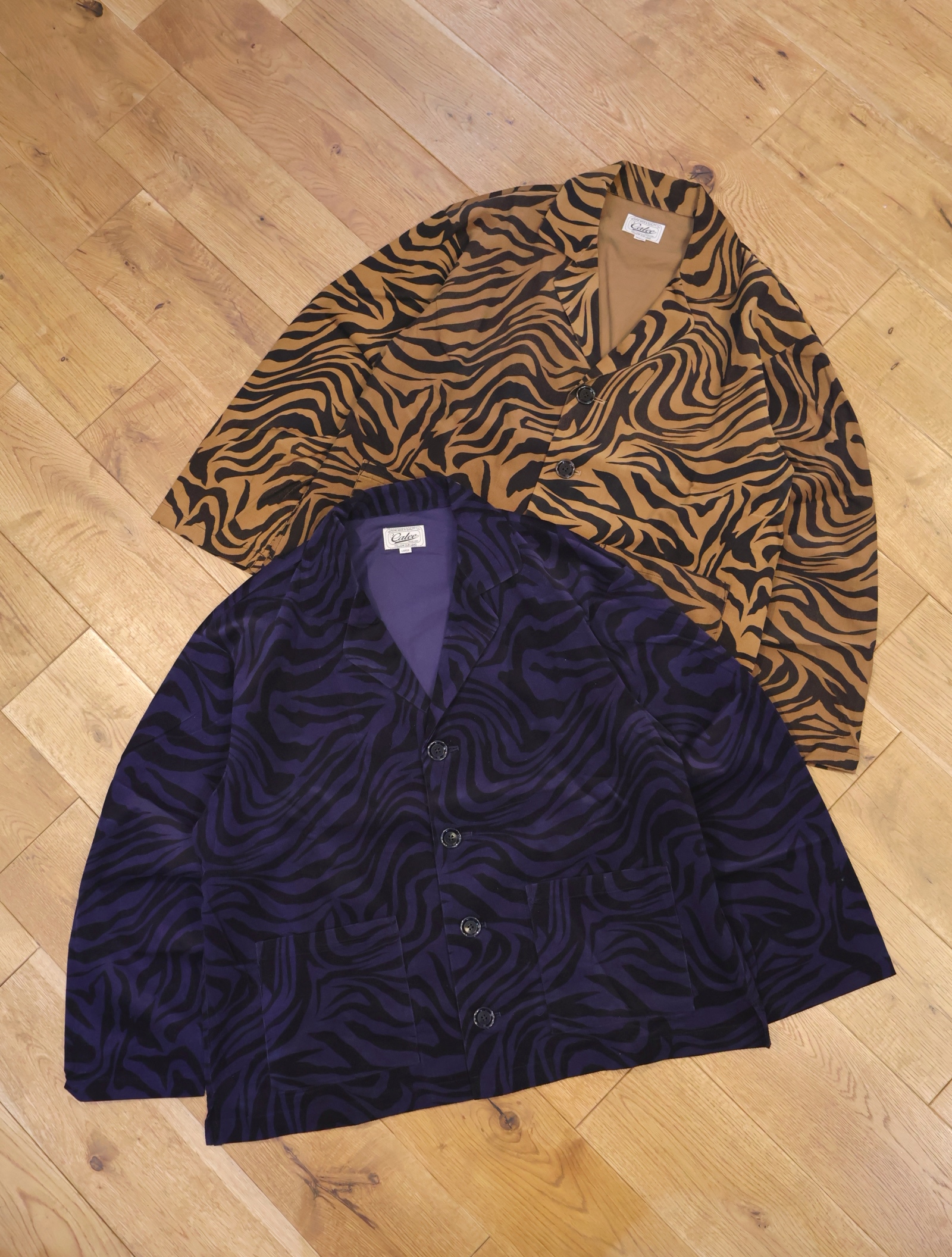 CALEE　　「ZEBRA PATTERN CORDUROY SHIRT JACKET」　　コーデュロイシャツジャケット