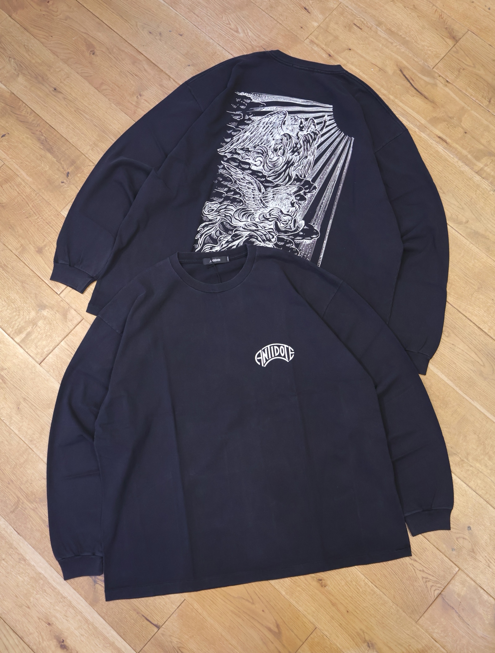 ANTIDOTE BUYERS CLUB　　「Fade Wash L/S Tee (Holy Angels)」　　フェードウォッシュ ワイドシルエットロングスリーブティーシャツ