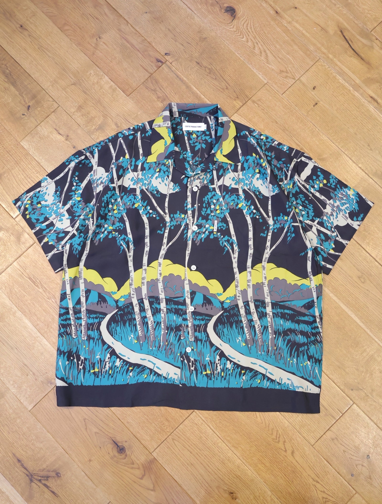 COOTIE　　「Rayon Open Collar S/S Shirts」　レーヨン オープンカラーシャツ