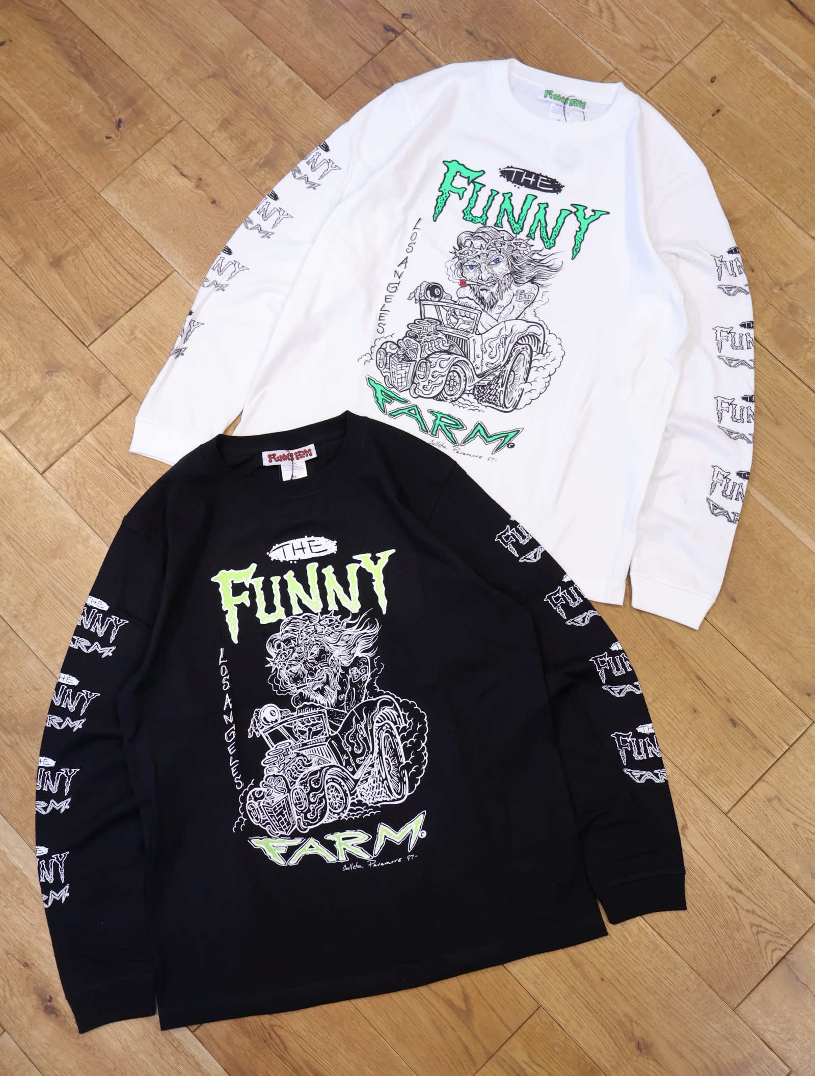FUNNY FARM 　　「PRINT L/S T-SHIRTS」 　　ロングスリーブティーシャツ