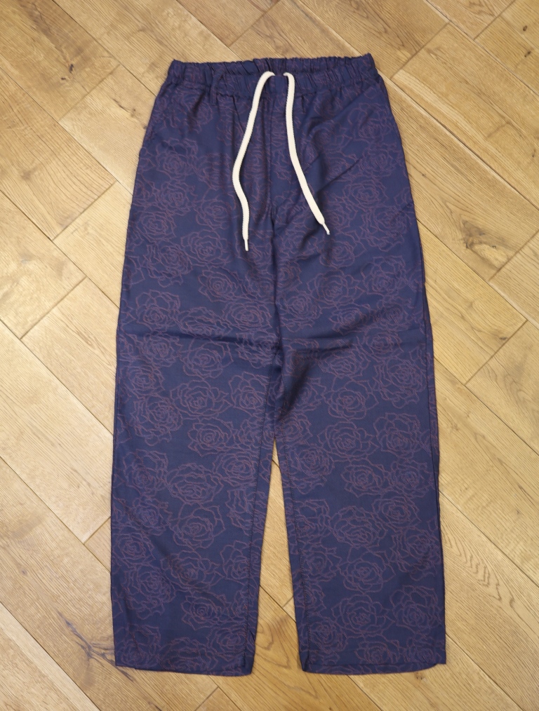 CALEE　　「ROSE PATTERN JACQUARD RELAX PANTS」　ジャガードイージーパンツ